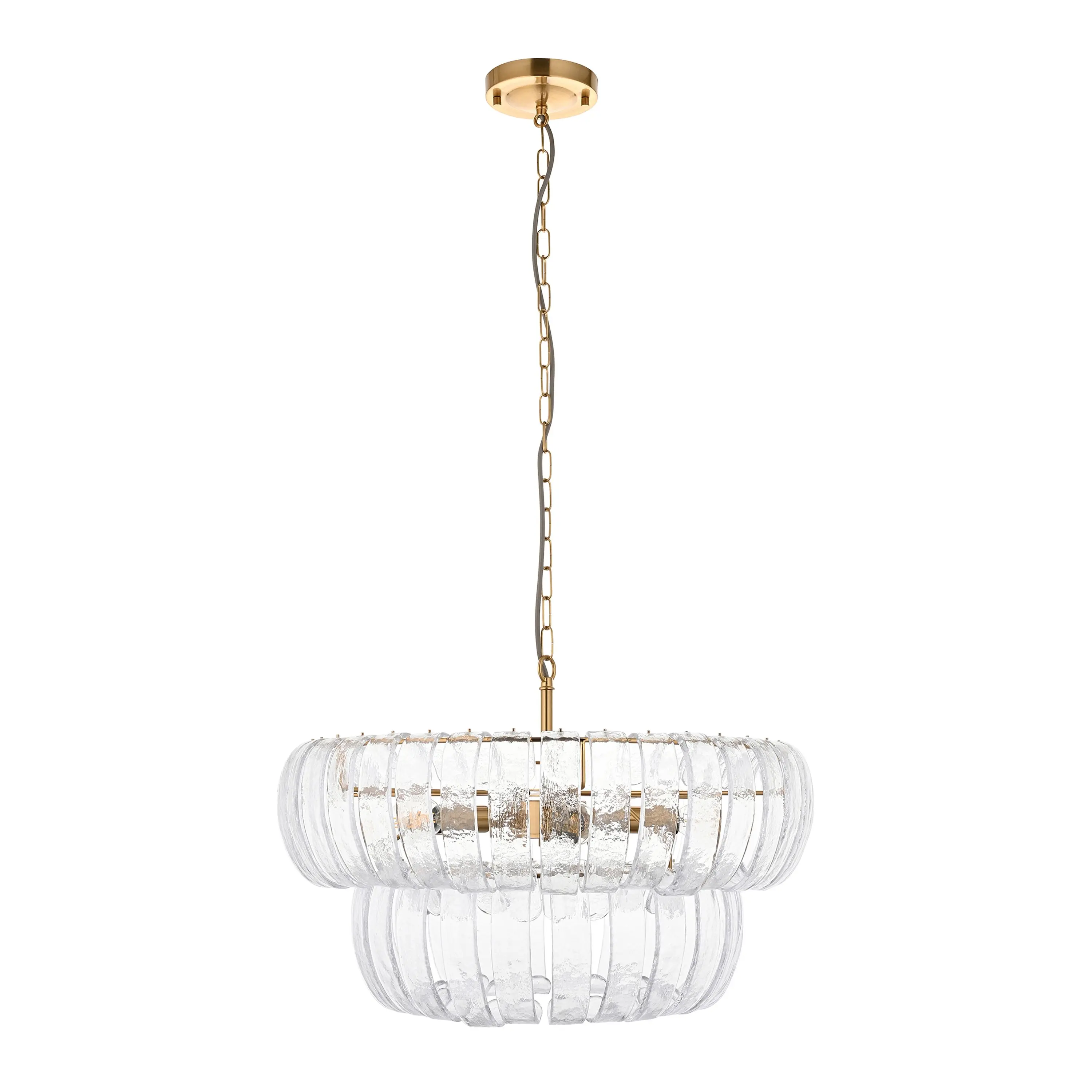 Montrose 6 Pendant Light Brushed Aged Brass - Image 5