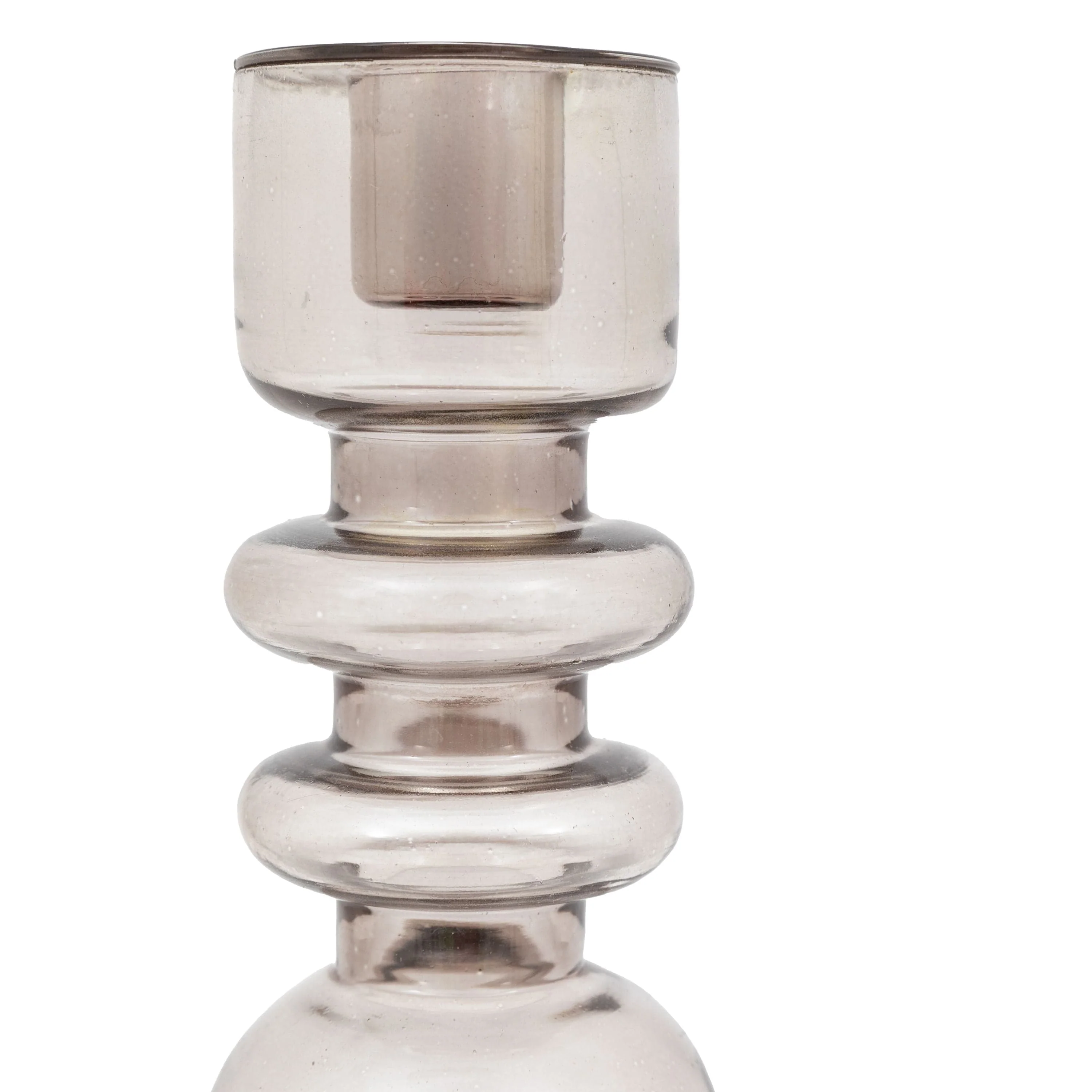 Movera Glass Taper Candlestick Smoke - Image 6