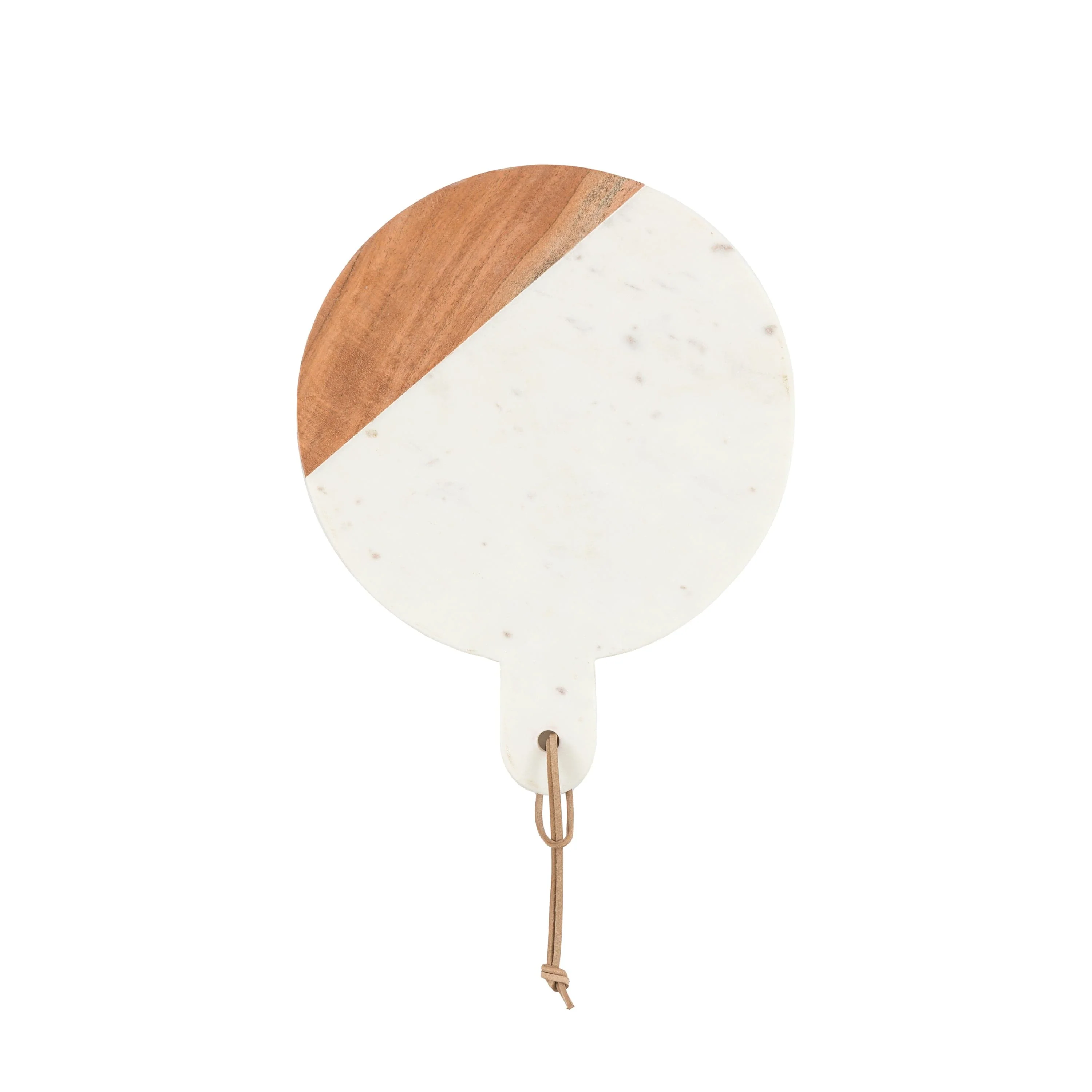 Novi Round Cheese Board White Marble - Image 2