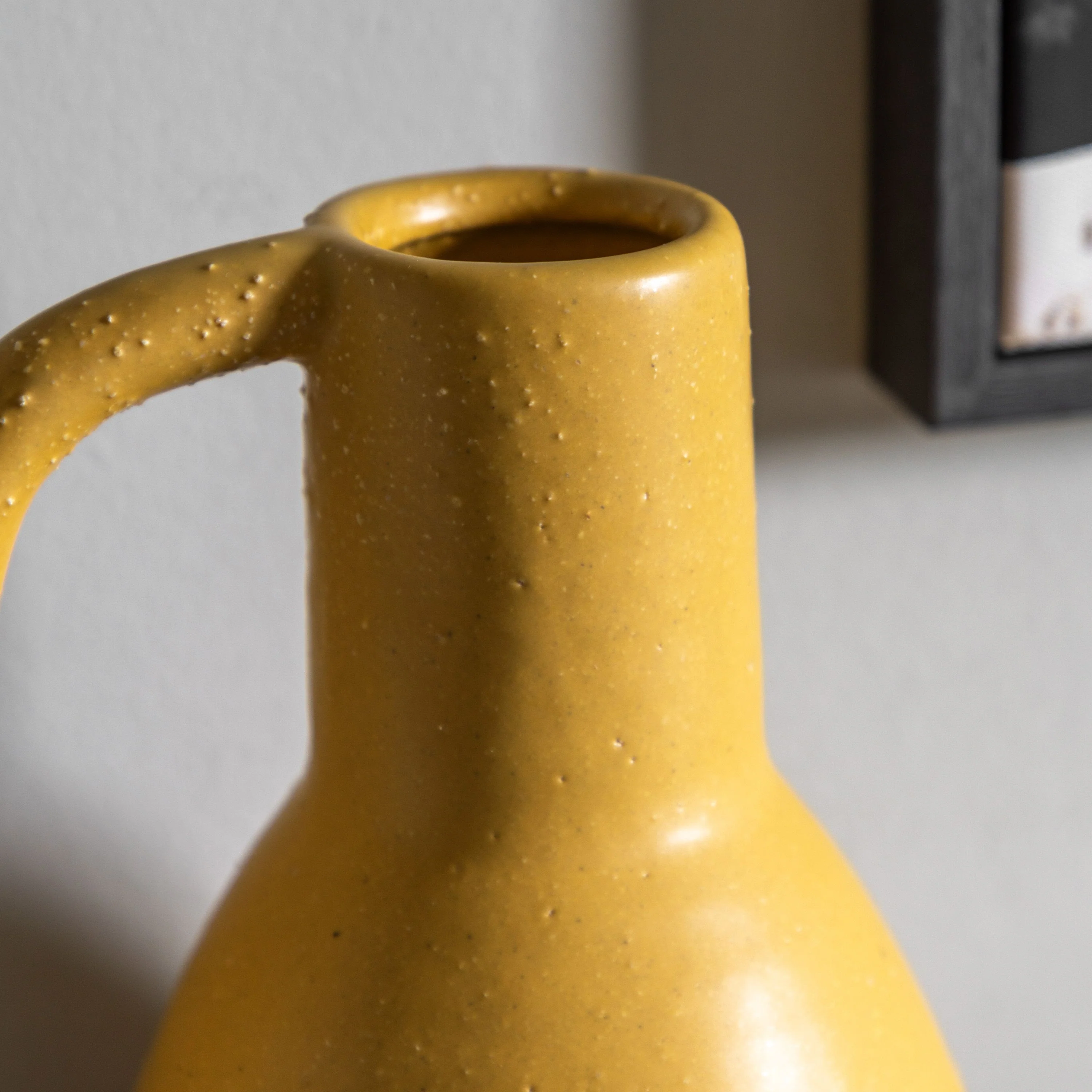 Ojal Ceramic Vase Mustard - Image 2