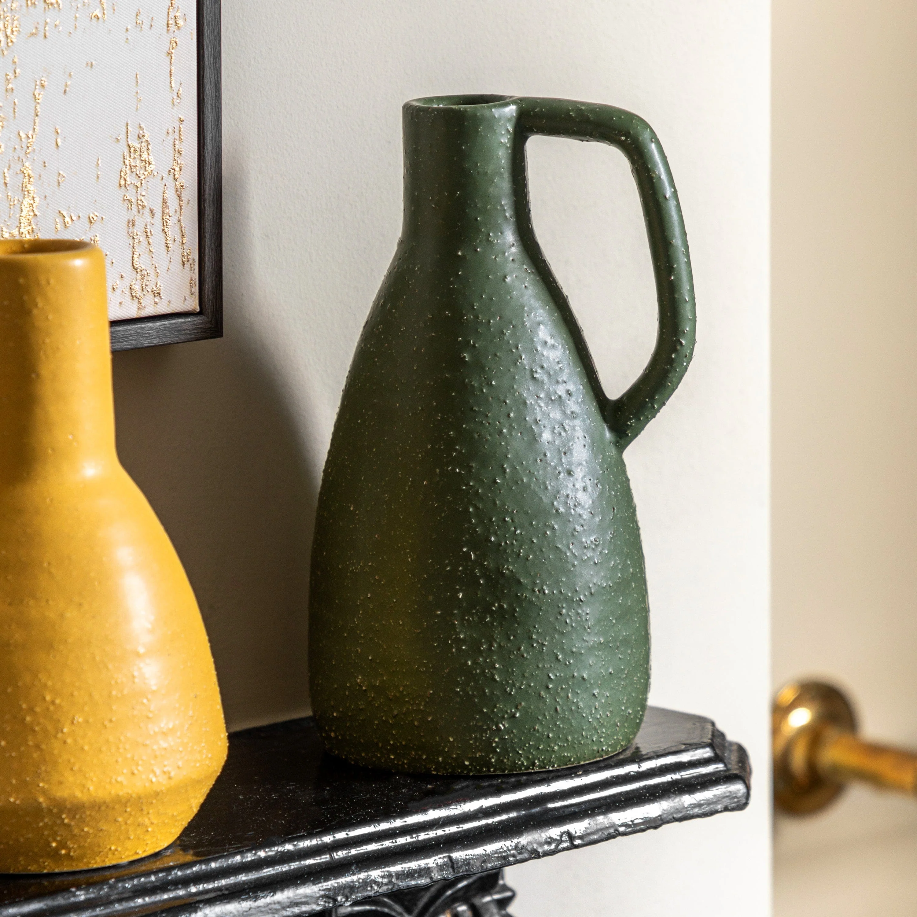 Ojal Ceramic Vase Mustard