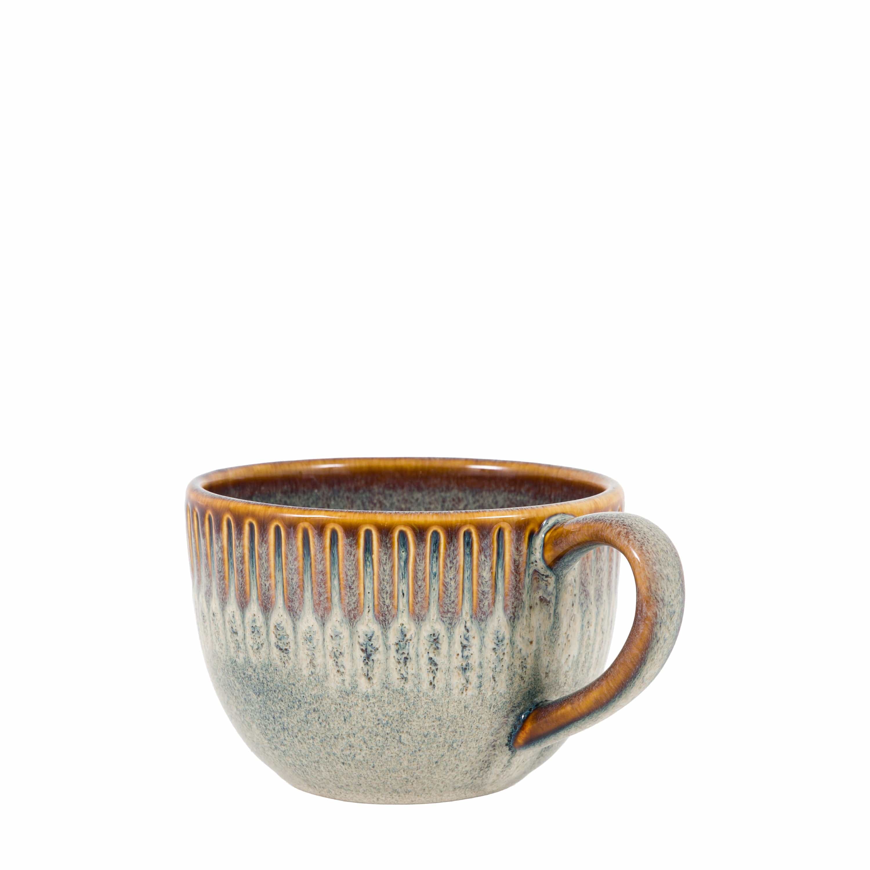 Organic Ridged Mug Stone 4pk - Image 5