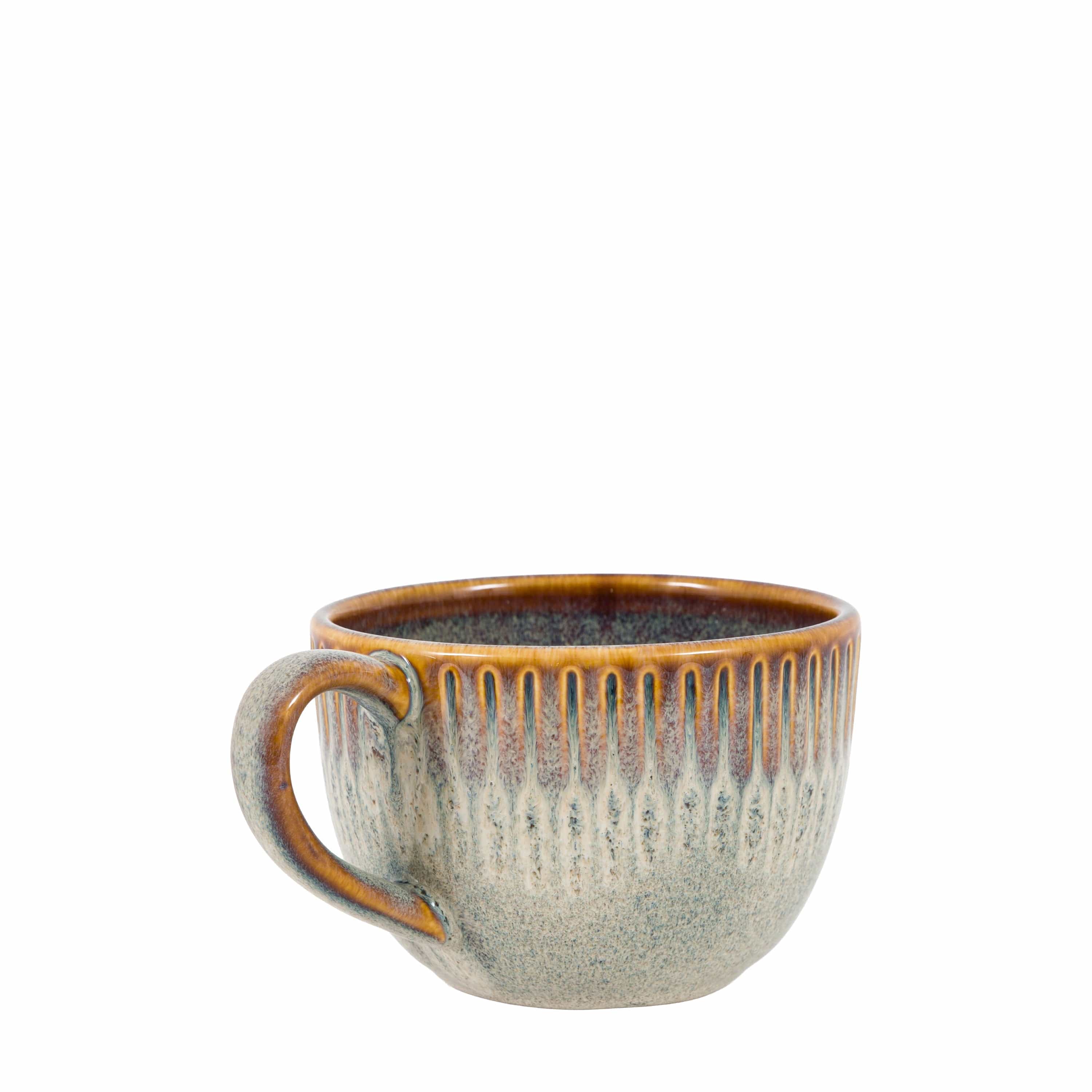 Organic Ridged Mug Stone 4pk - Image 7