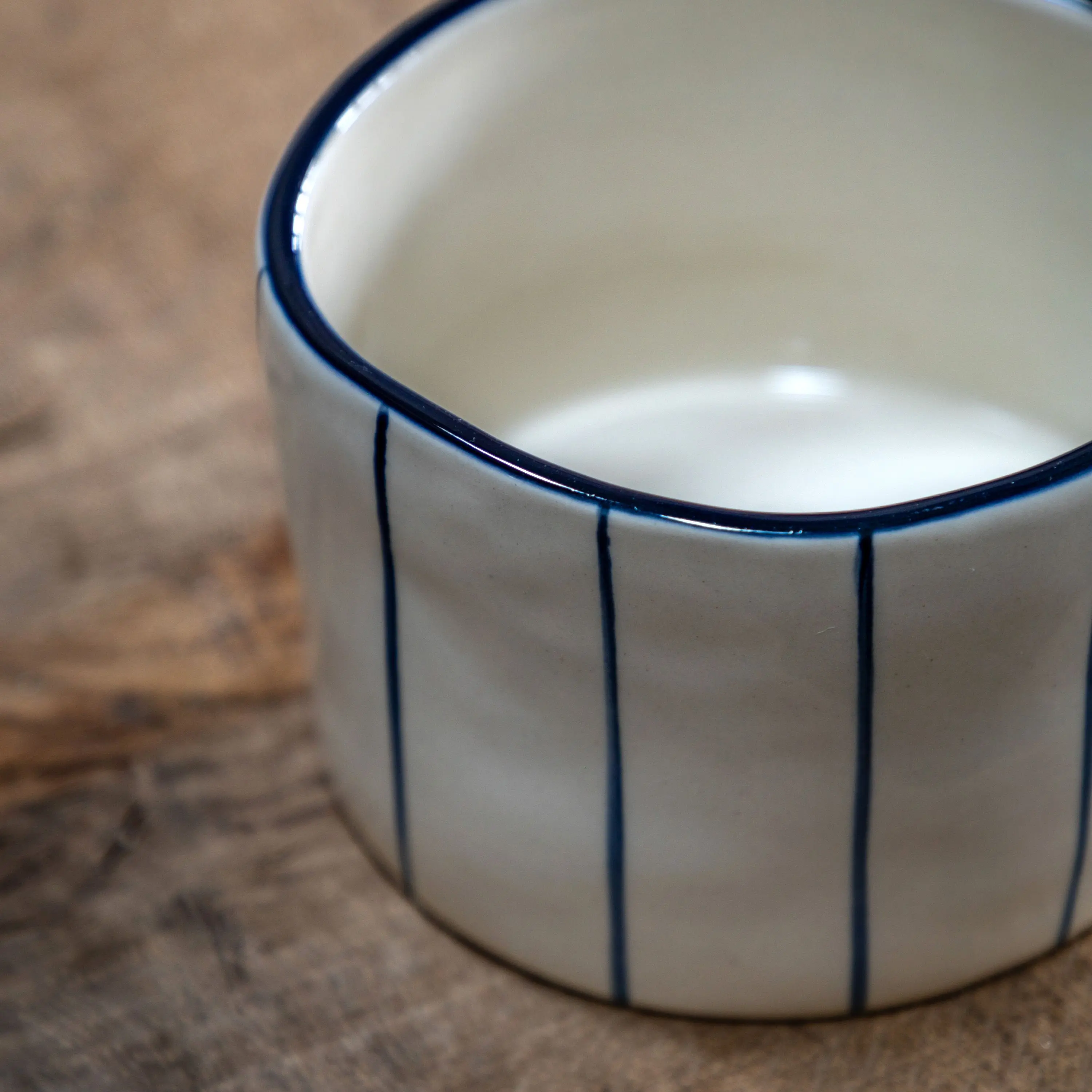 Organic Stripe Mug Blue 4pk - Image 4