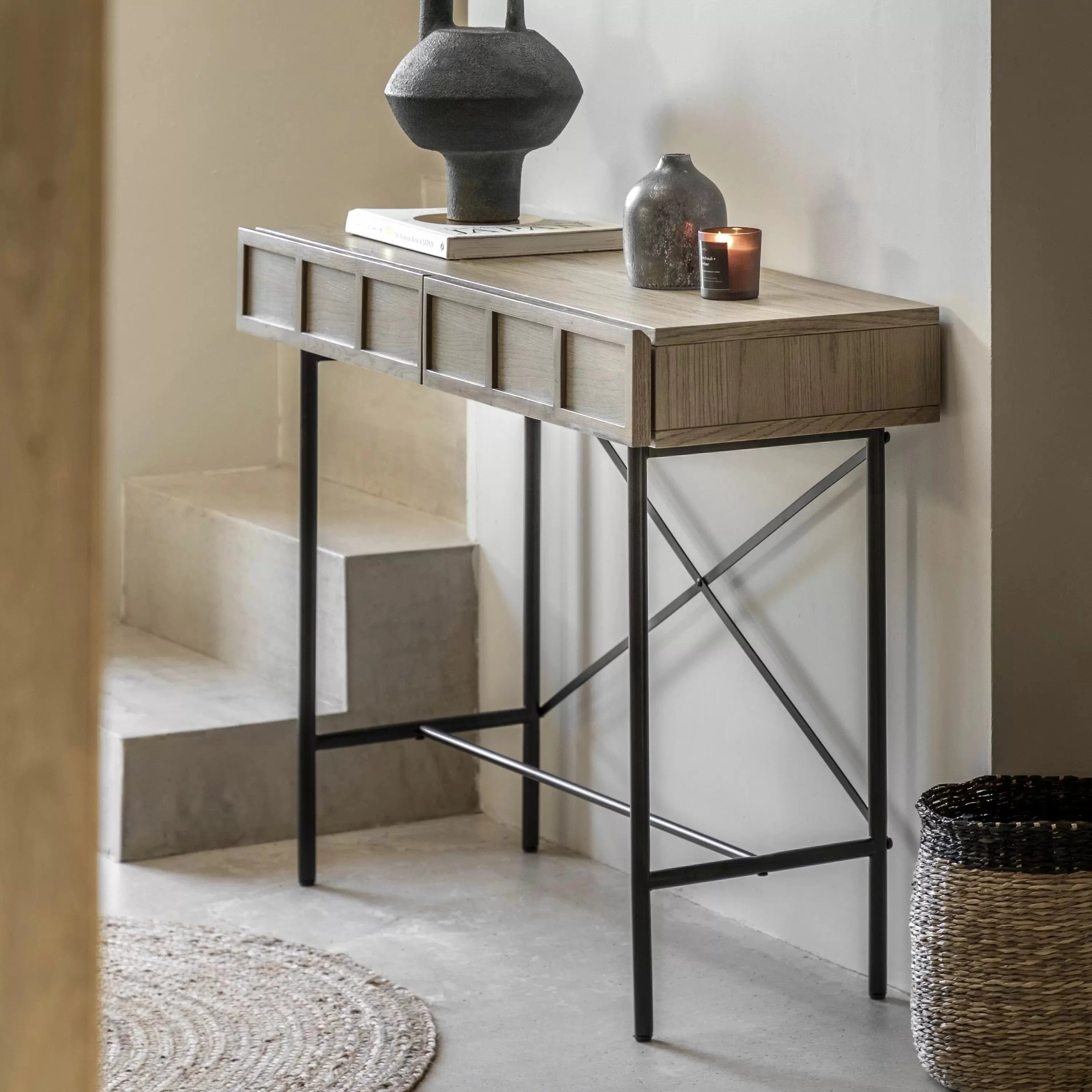 Rosemergy 2 Drawer Console 800x1100x350mm