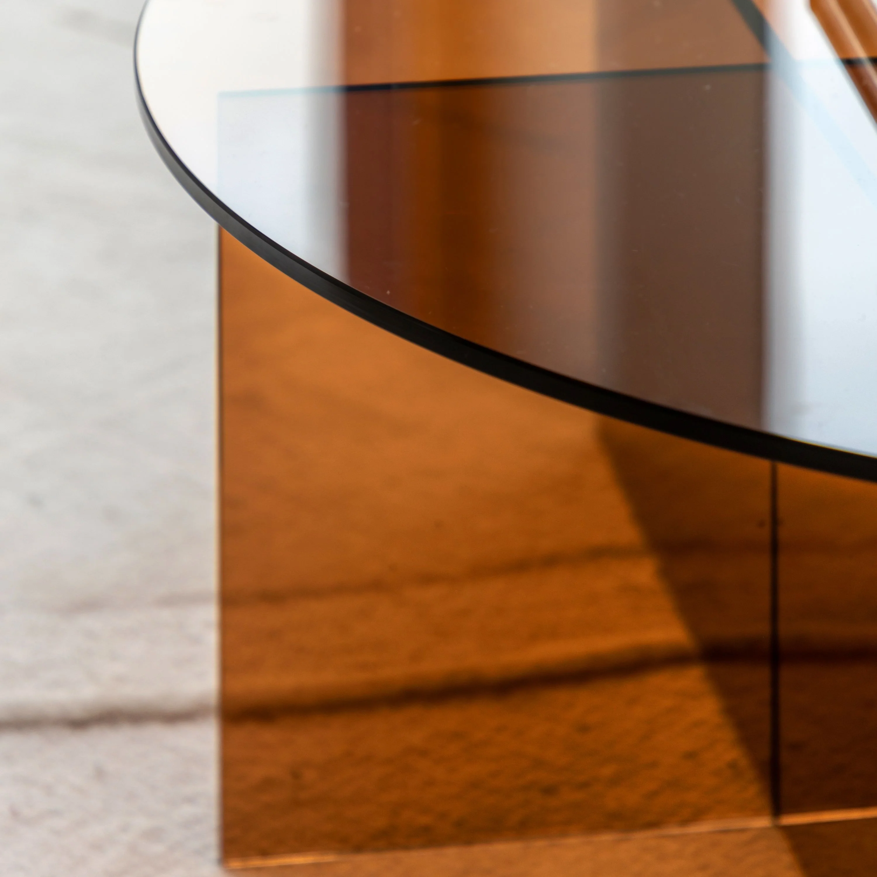 Parioli Glass Coffee Table Bronze - Image 4