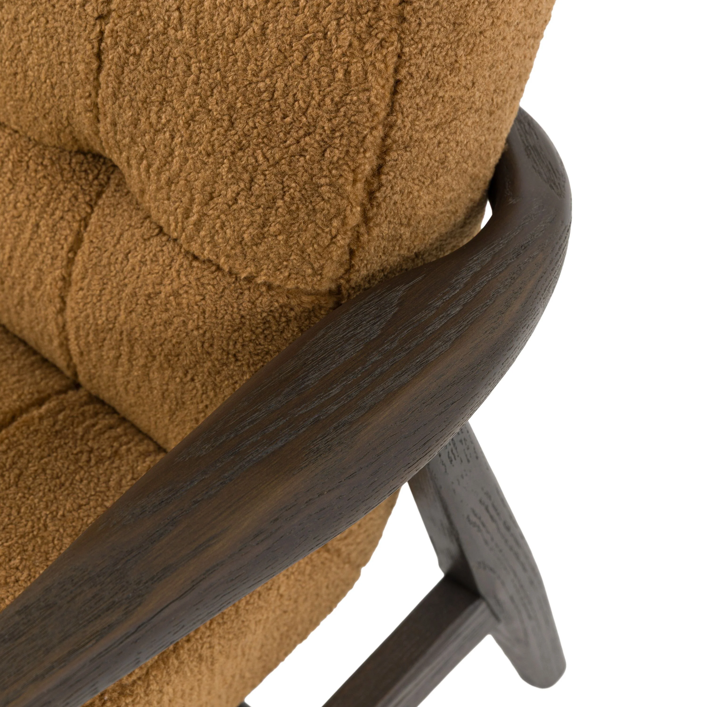 Humber Armchair Ochre Faux Sheepskin - Image 10