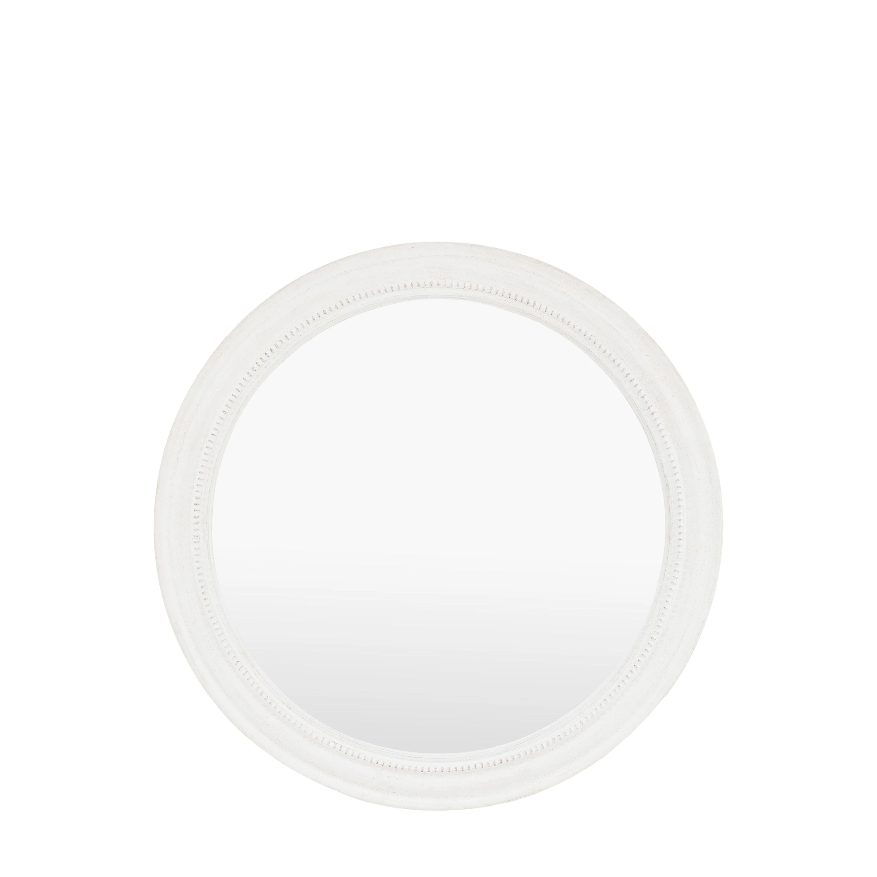 Shoreline Round Mirror White