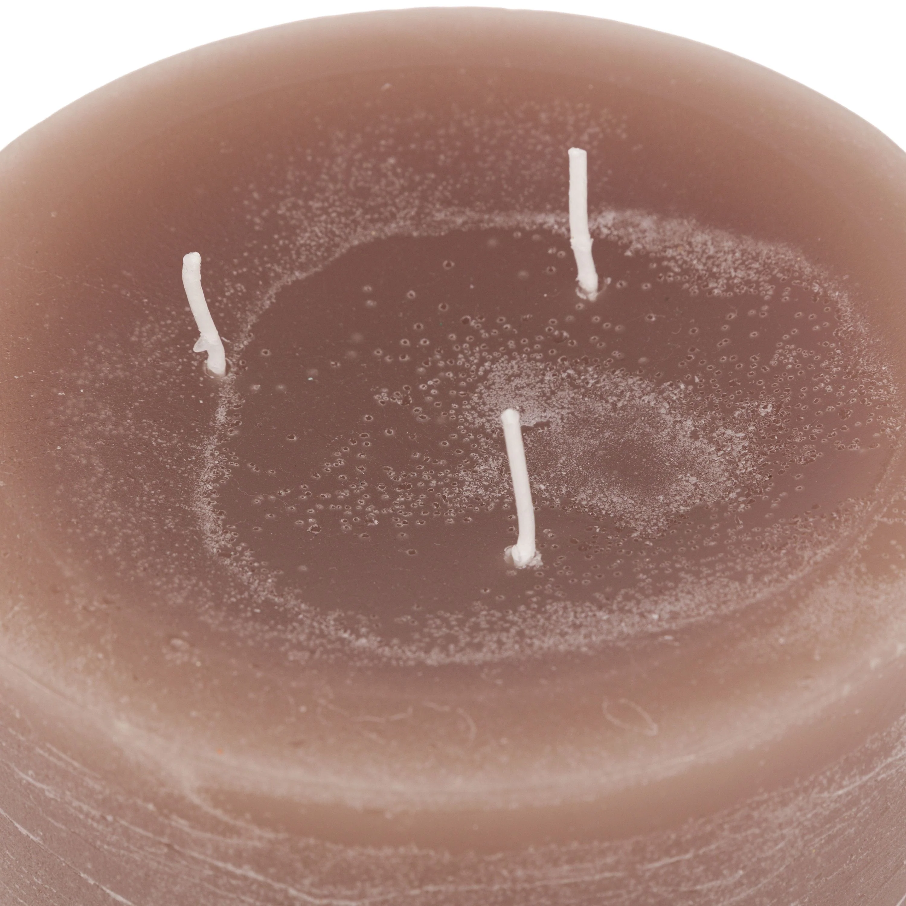 Pillar Candle Rustic Taupe - Image 7