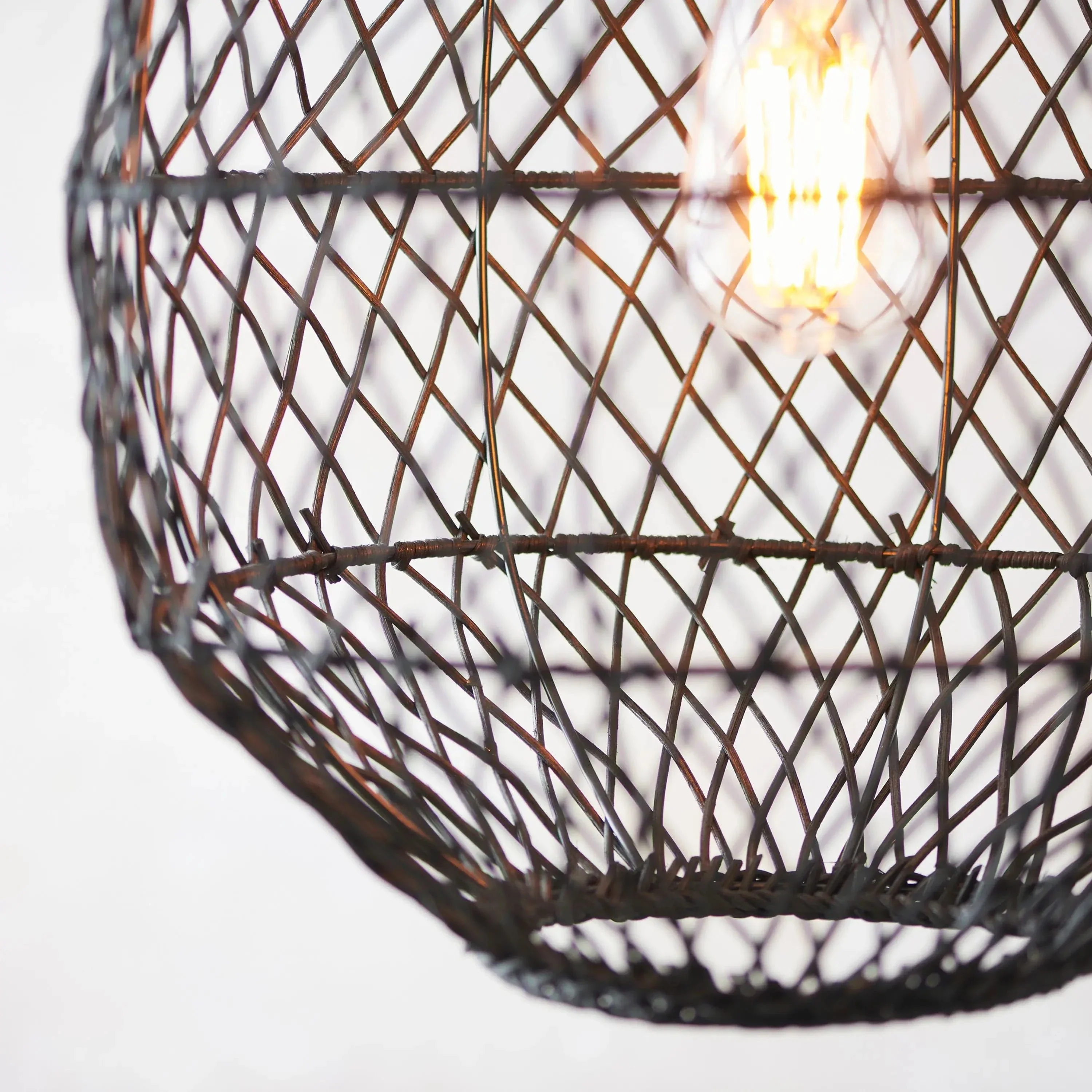 Pimva 1 Pendant Light Black Rattan - Image 6