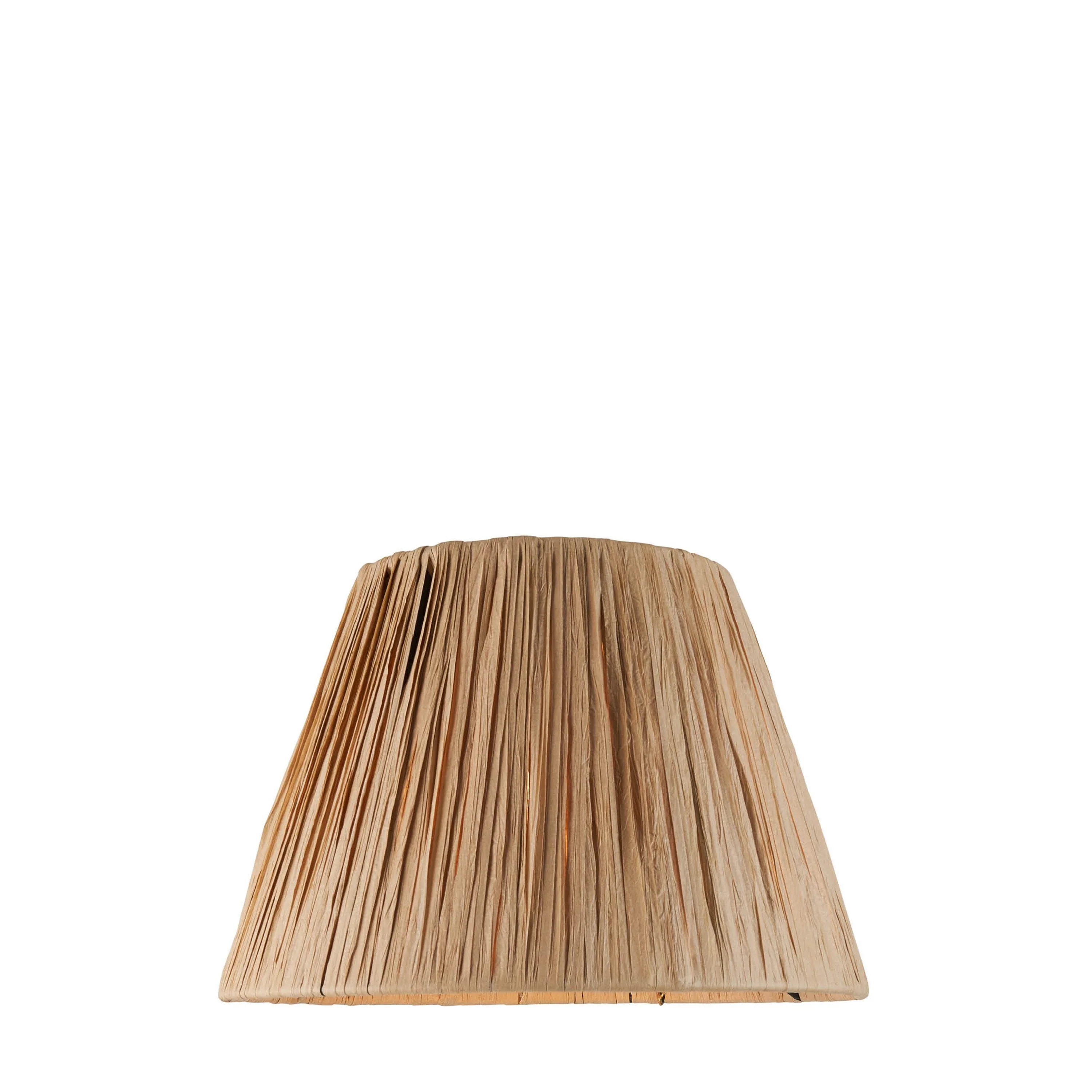 Raffia Tapered Shade Natural 24cm - Image 2