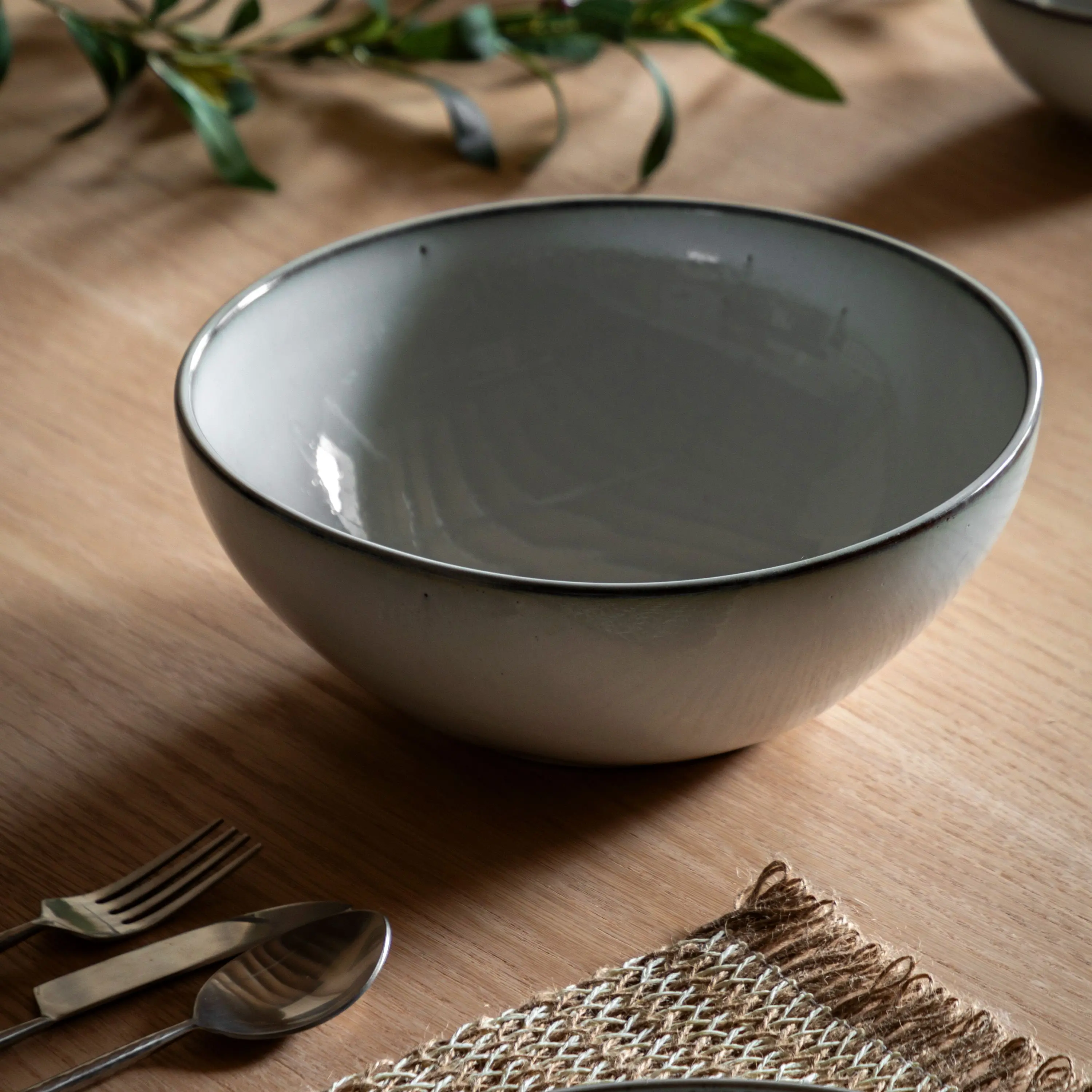 Reactive Glaze Pasta Bowl - Image 2