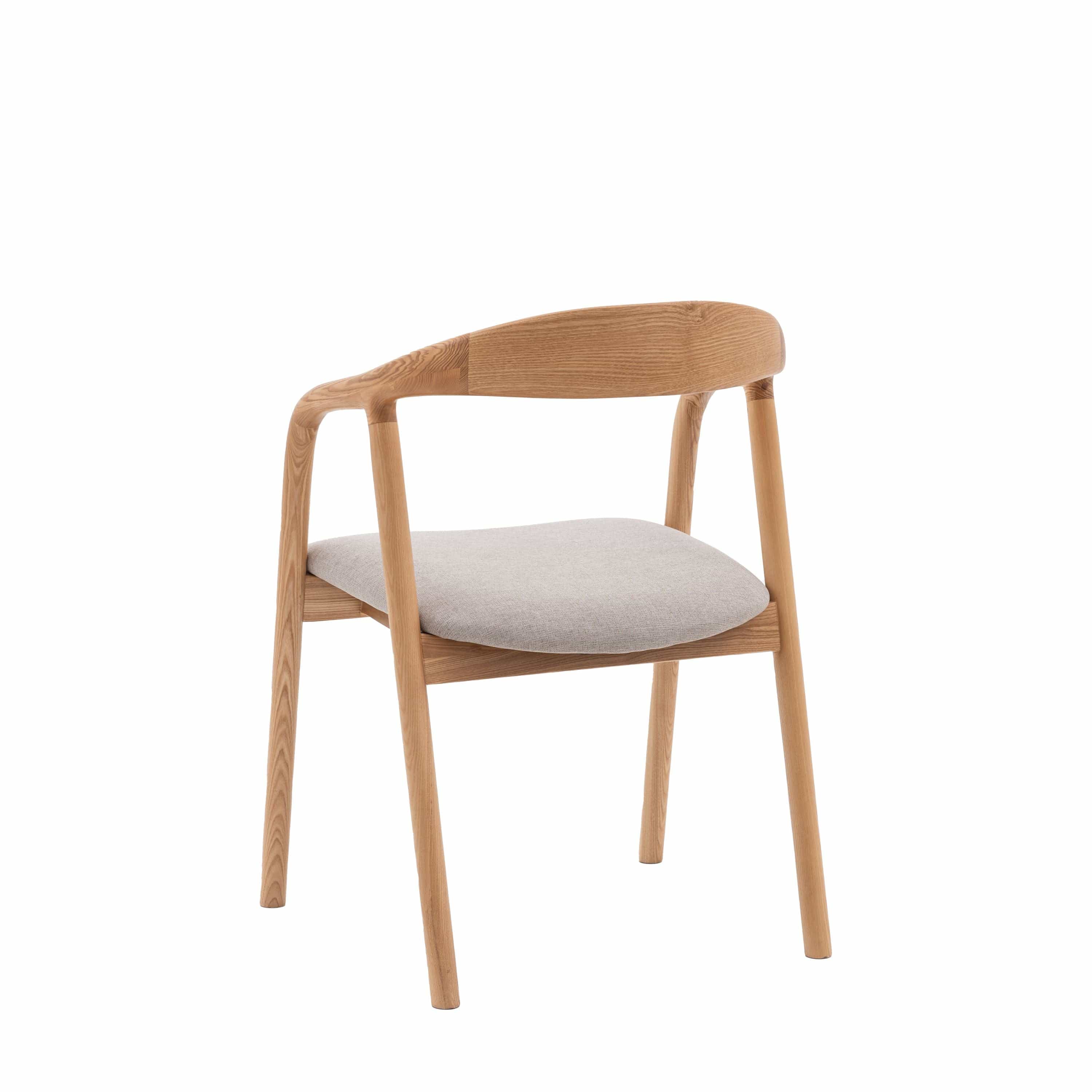 Realo Upholstered Dining Chair Oak 2pk - Image 7