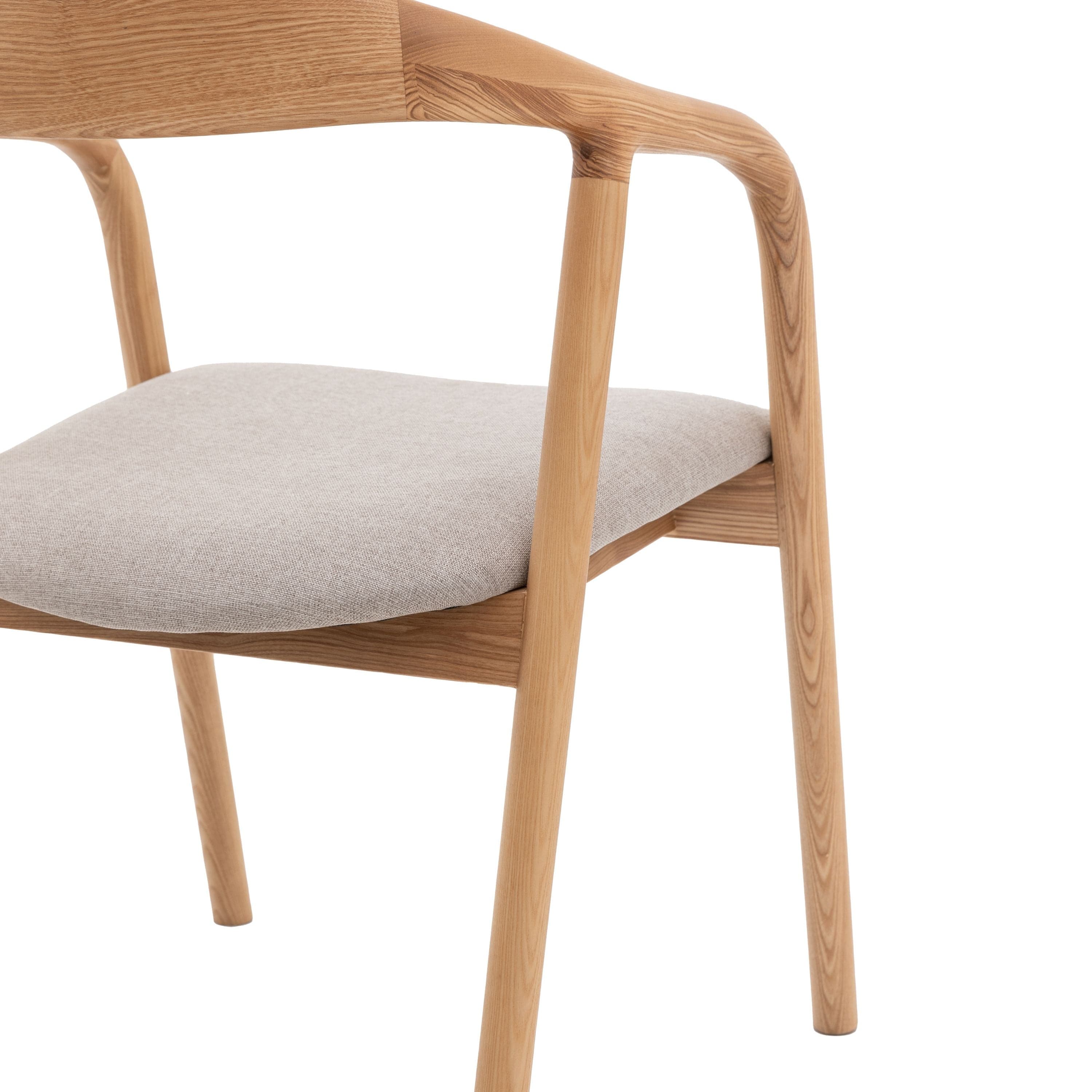 Realo Upholstered Dining Chair Oak 2pk - Image 8