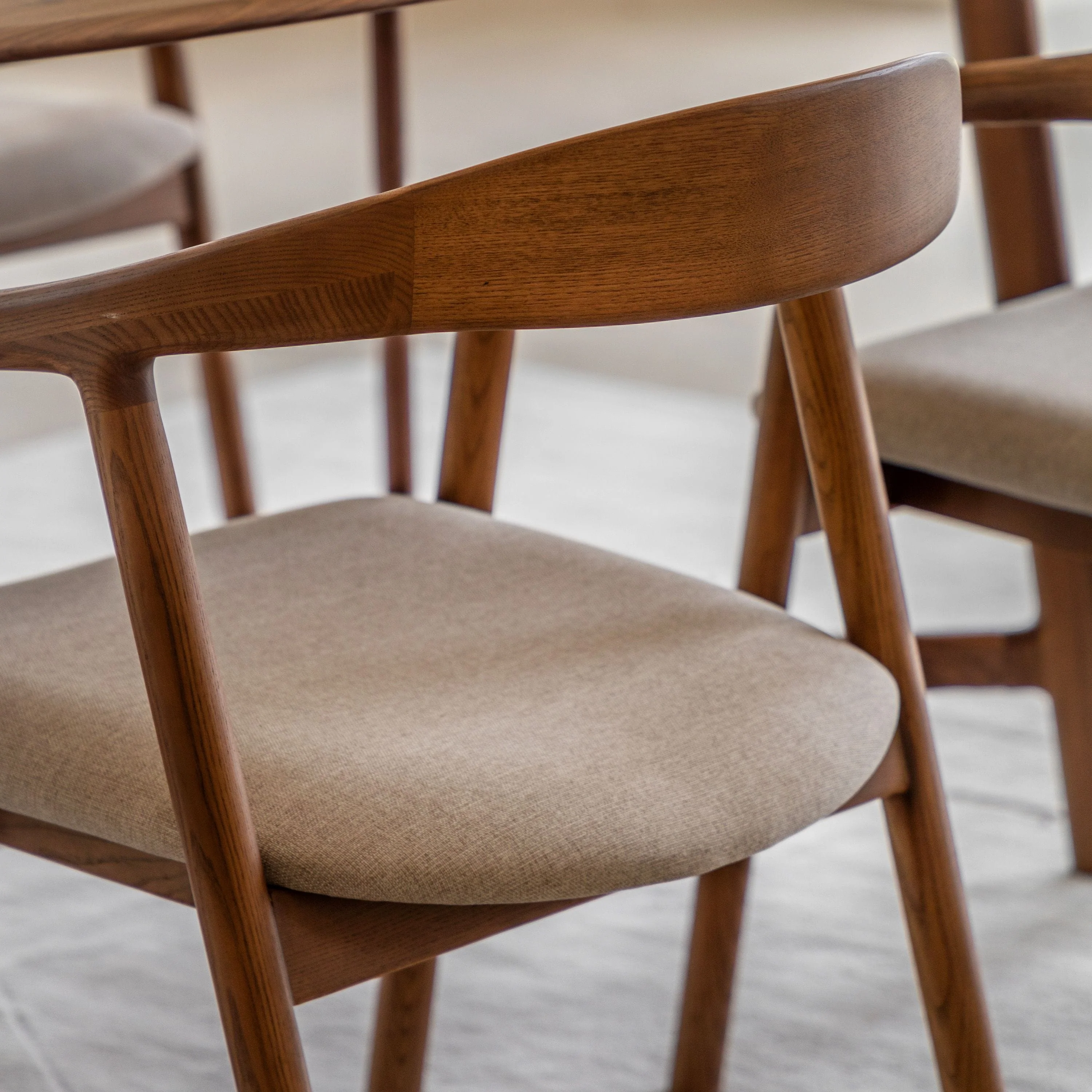 Realo Upholstered Dining Chair Walnut 2pk - Image 2
