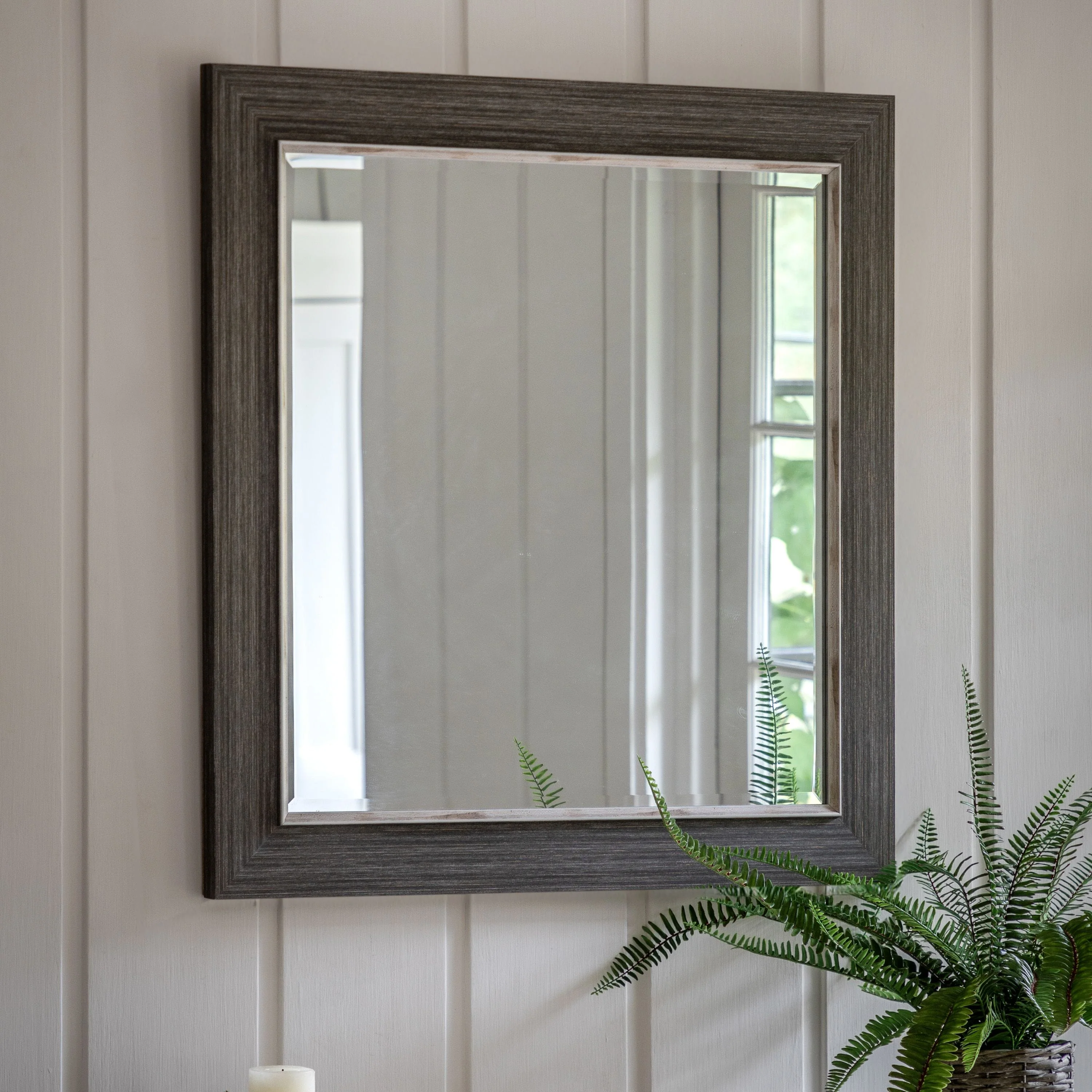 Richard Mirror Pewter Small