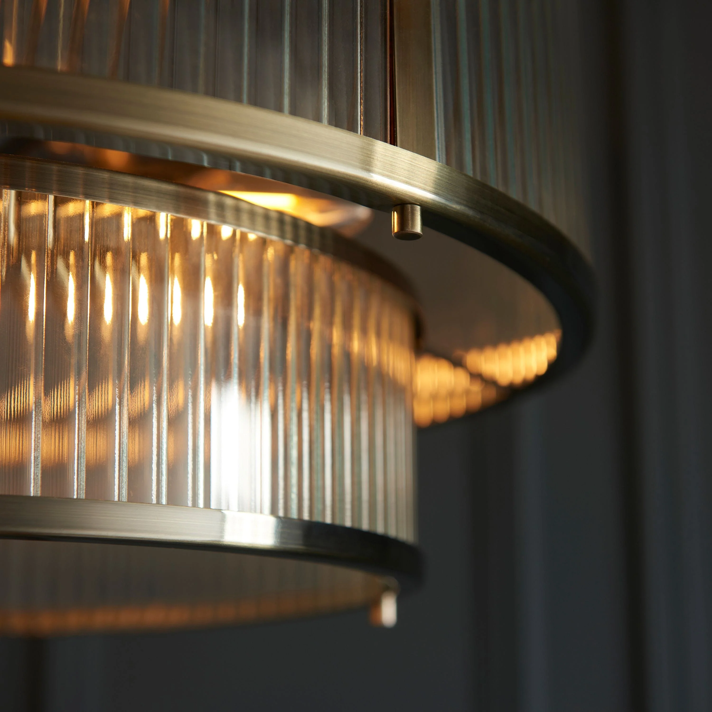 Ridgetown 5 Pendant Light Antique Brass - Image 4