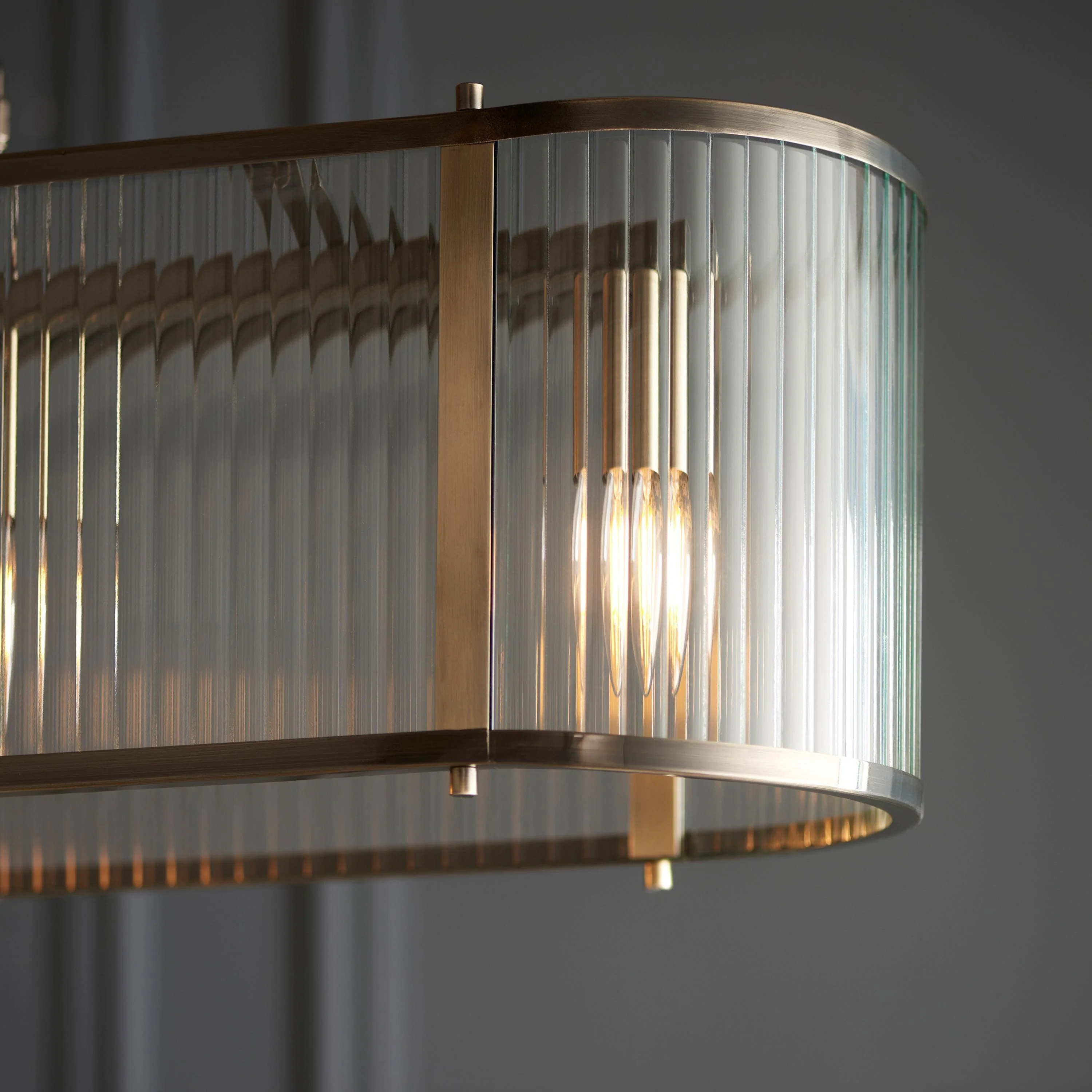 Ridgetown 4 Pendant Light Fitting Antique Brass - Image 3