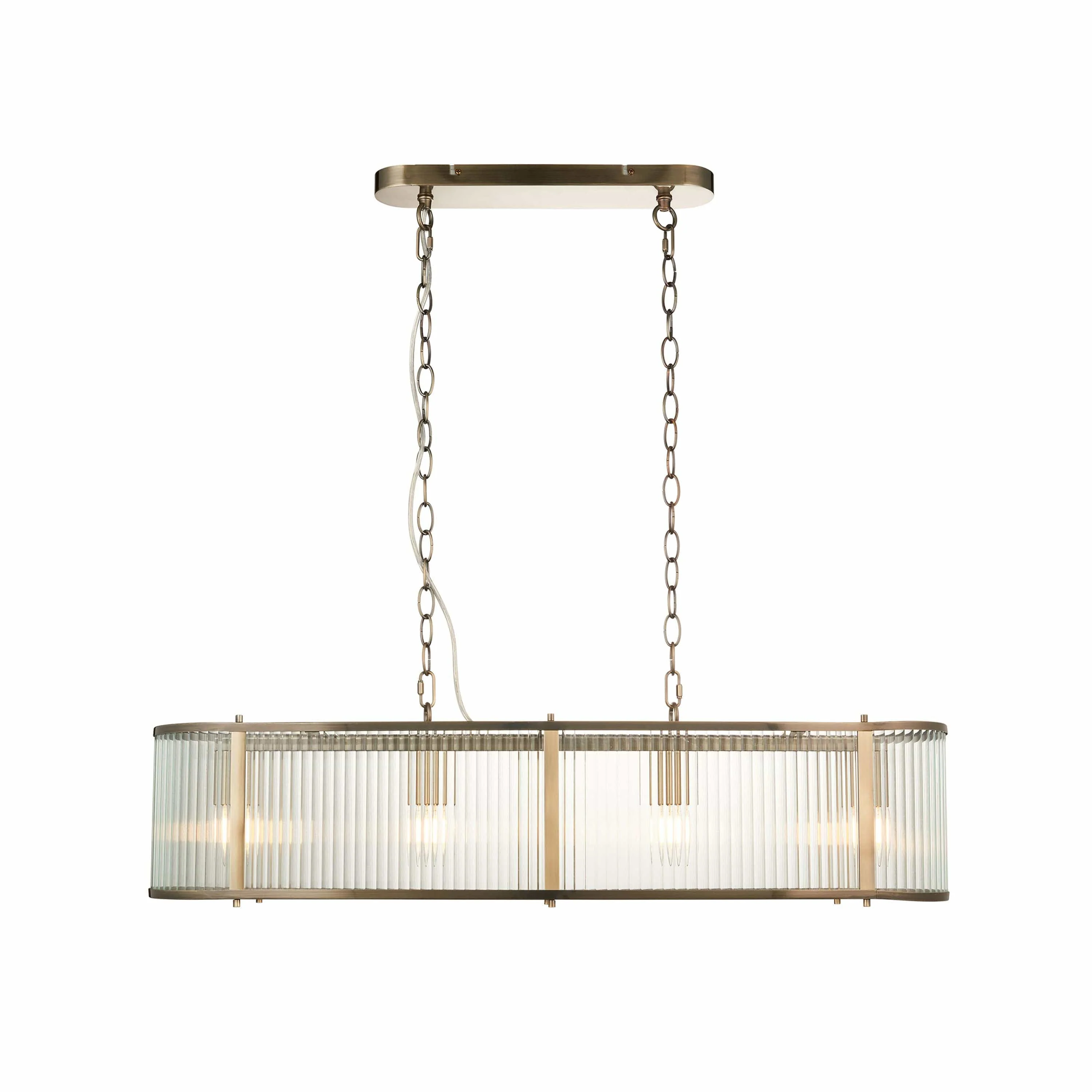 Ridgetown 4 Pendant Light Fitting Antique Brass - Image 7