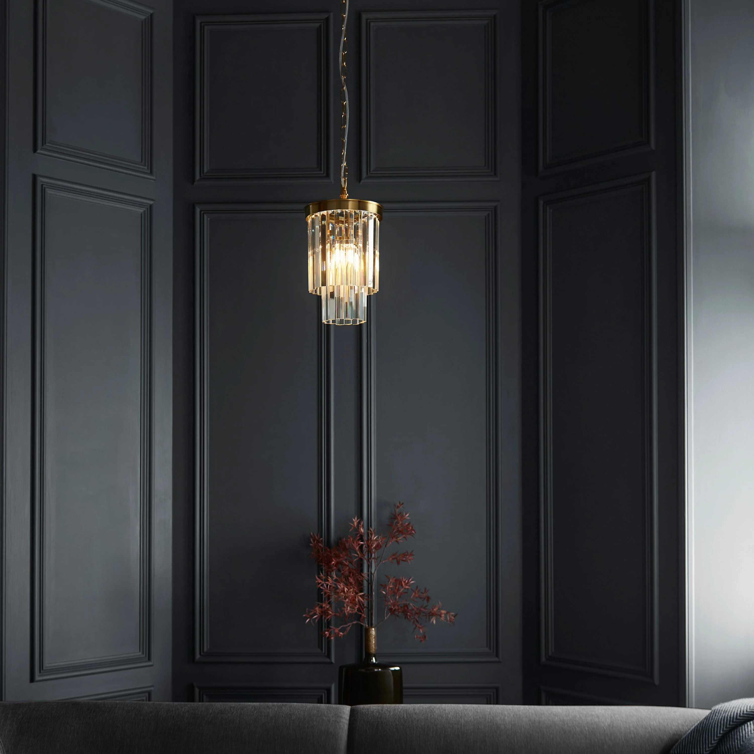 Conaston 1 Pendant Light Brushed Aged Brass - Image 2