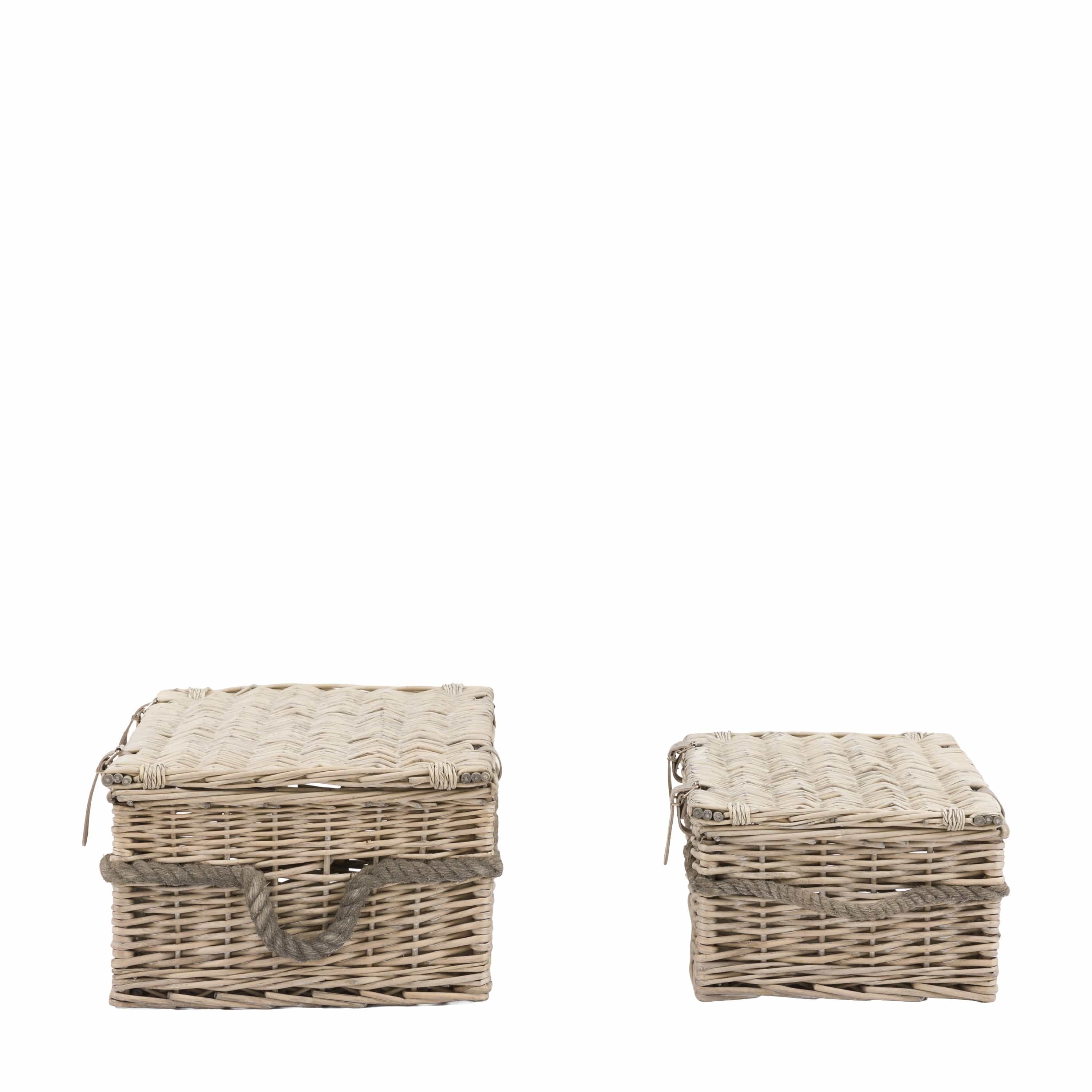 Rivra Lidded Baskets Natural Set of 2 - Image 7
