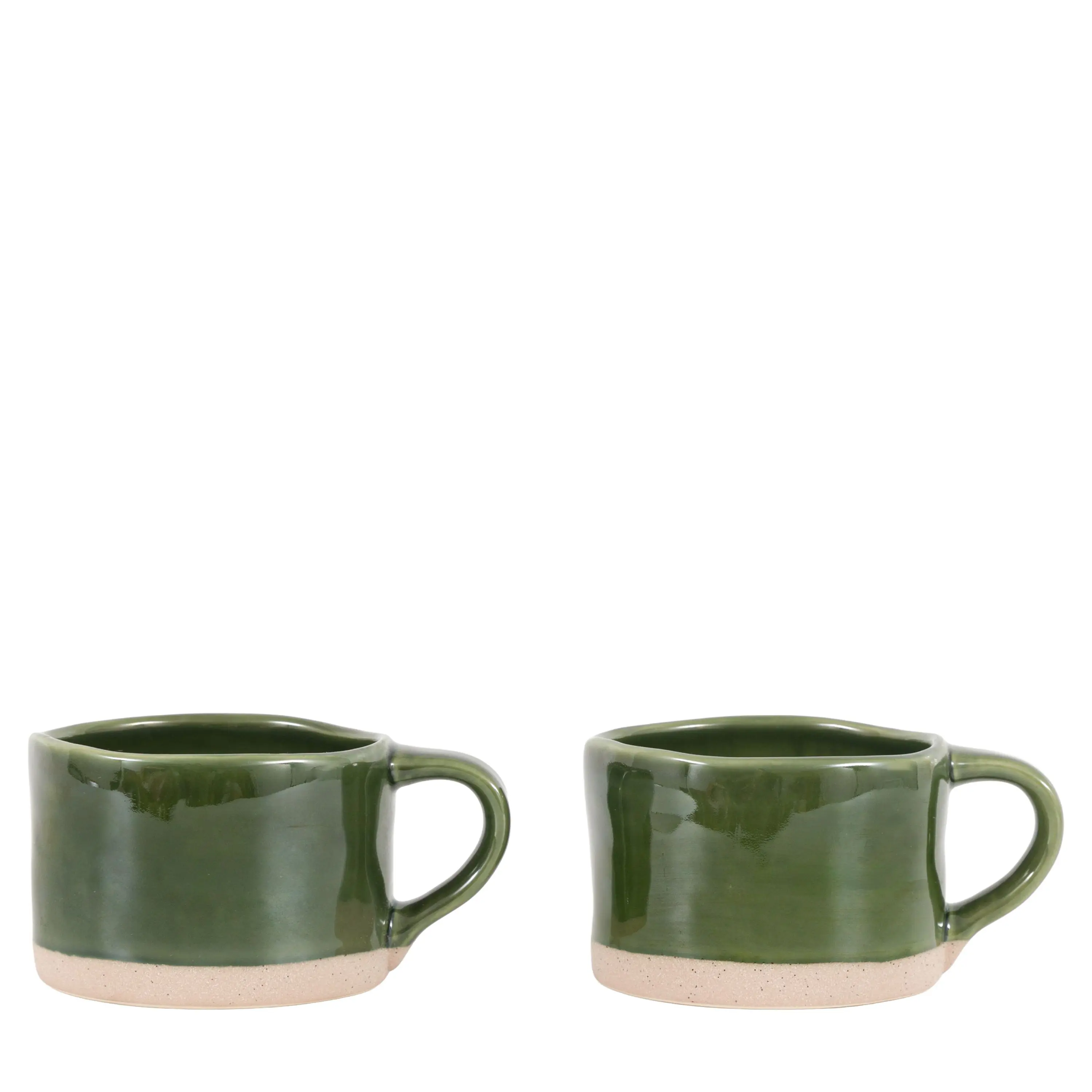Rustic Mug Green 4pk
