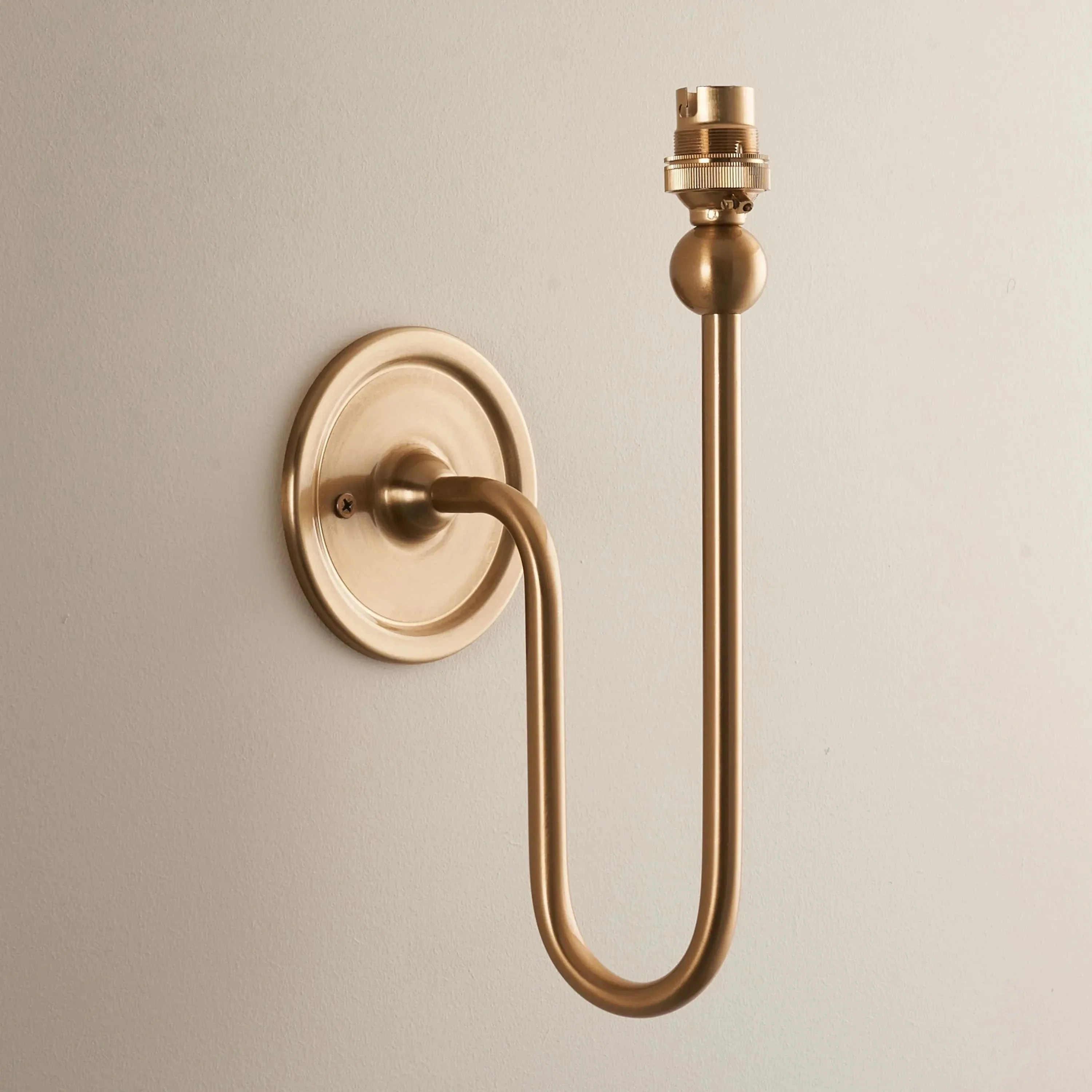 Sandiego 1 Wall Light Fitting Brushed Aged Brass
