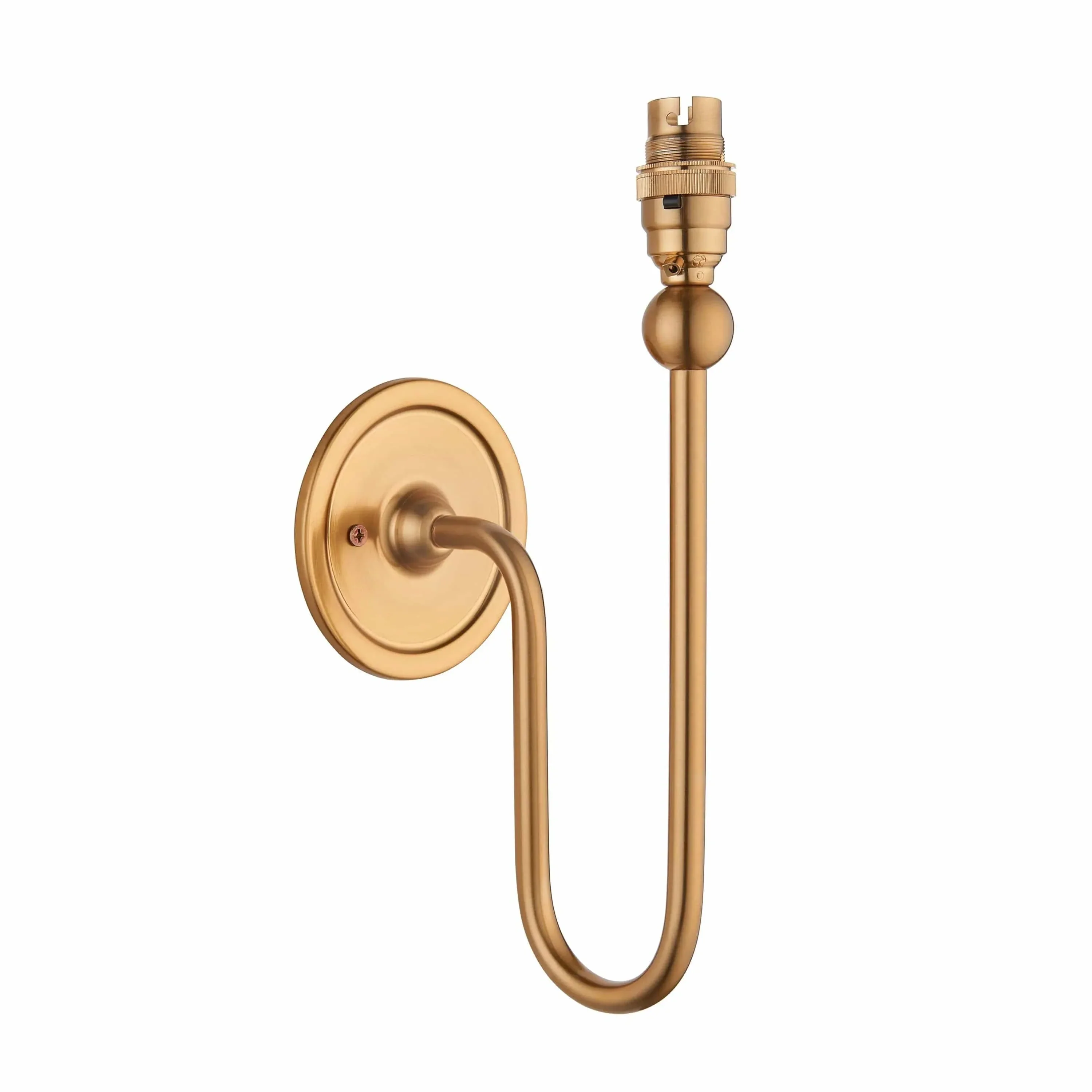 Sandiego 1 Wall Light Fitting Brushed Aged Brass - Image 2