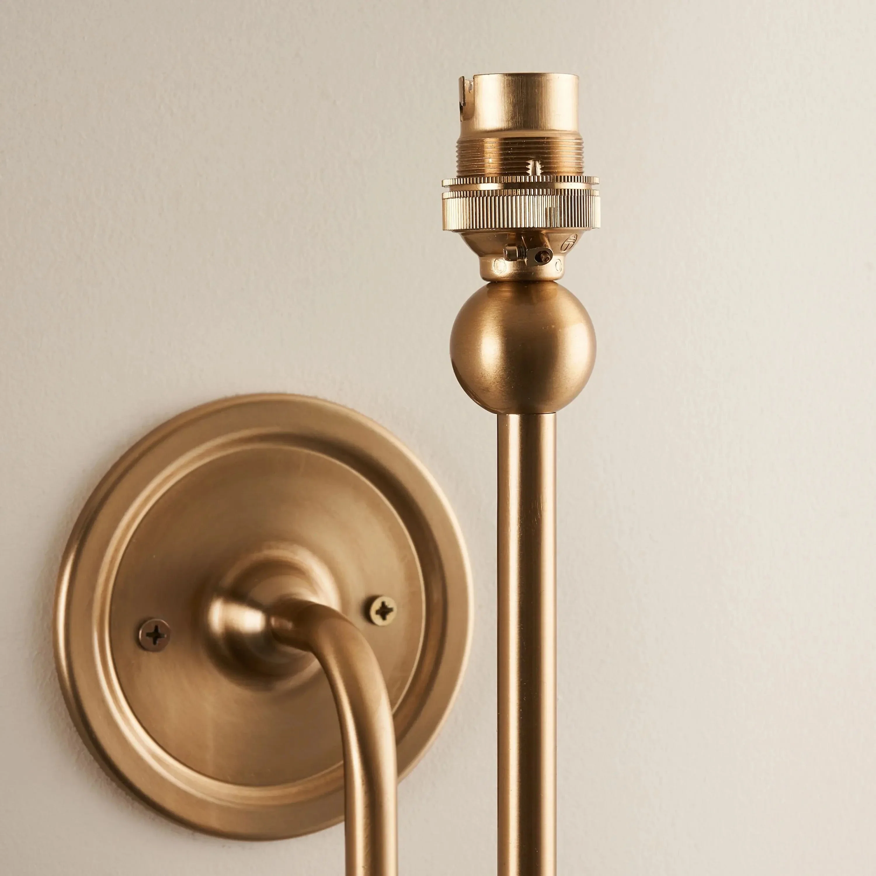 Sandiego 1 Wall Light Fitting Brushed Aged Brass - Image 3