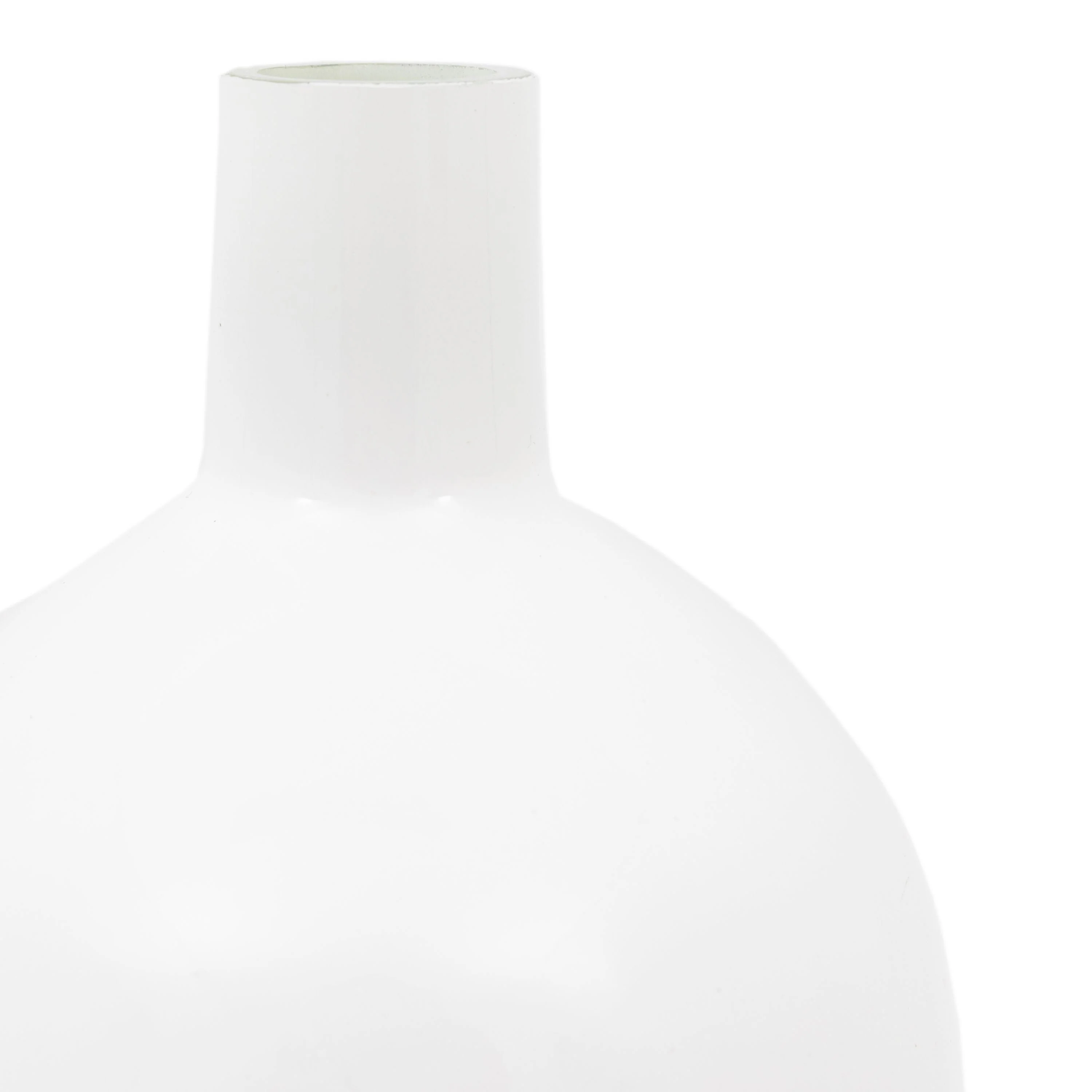 Santo Glass Bottle Vase White Large - Image 4