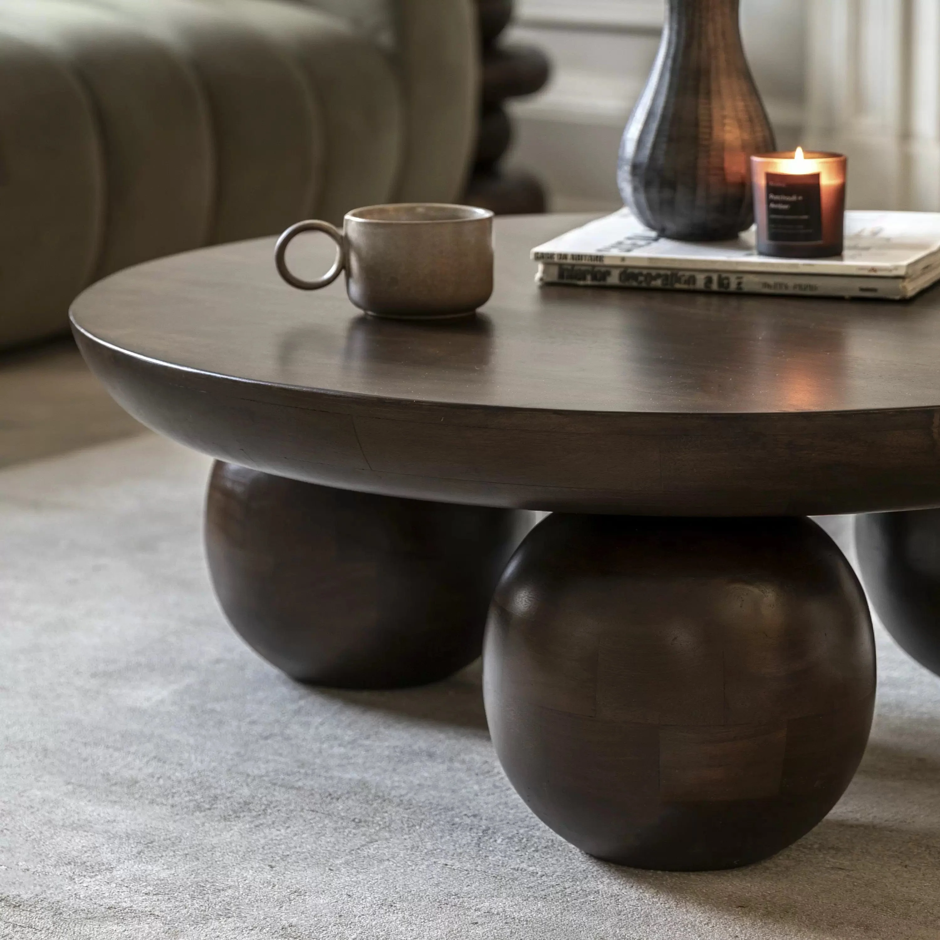 Northstowe Round Coffee Table 900x900x340mm - Image 2