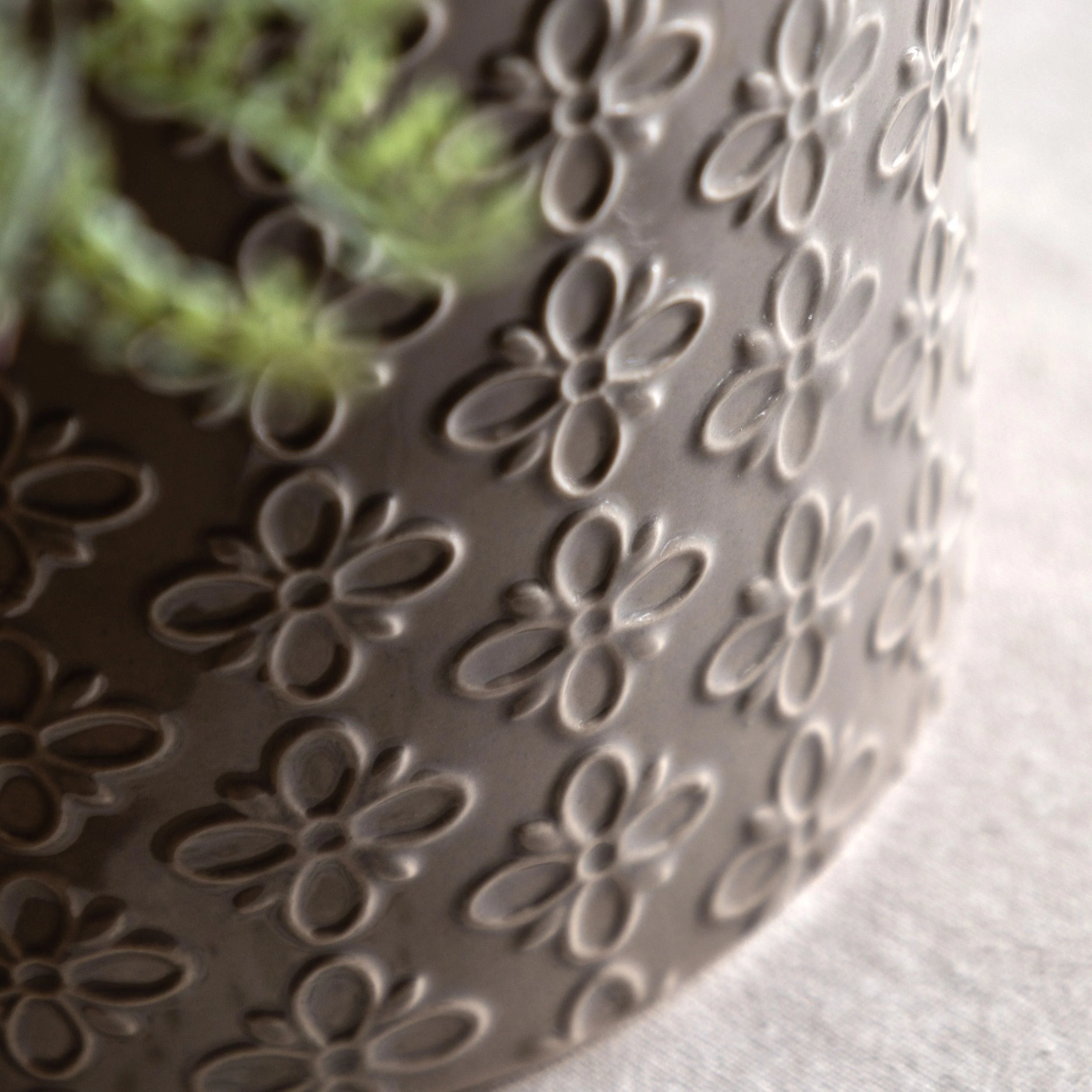 Selva Embossed Planter Grey - Image 4