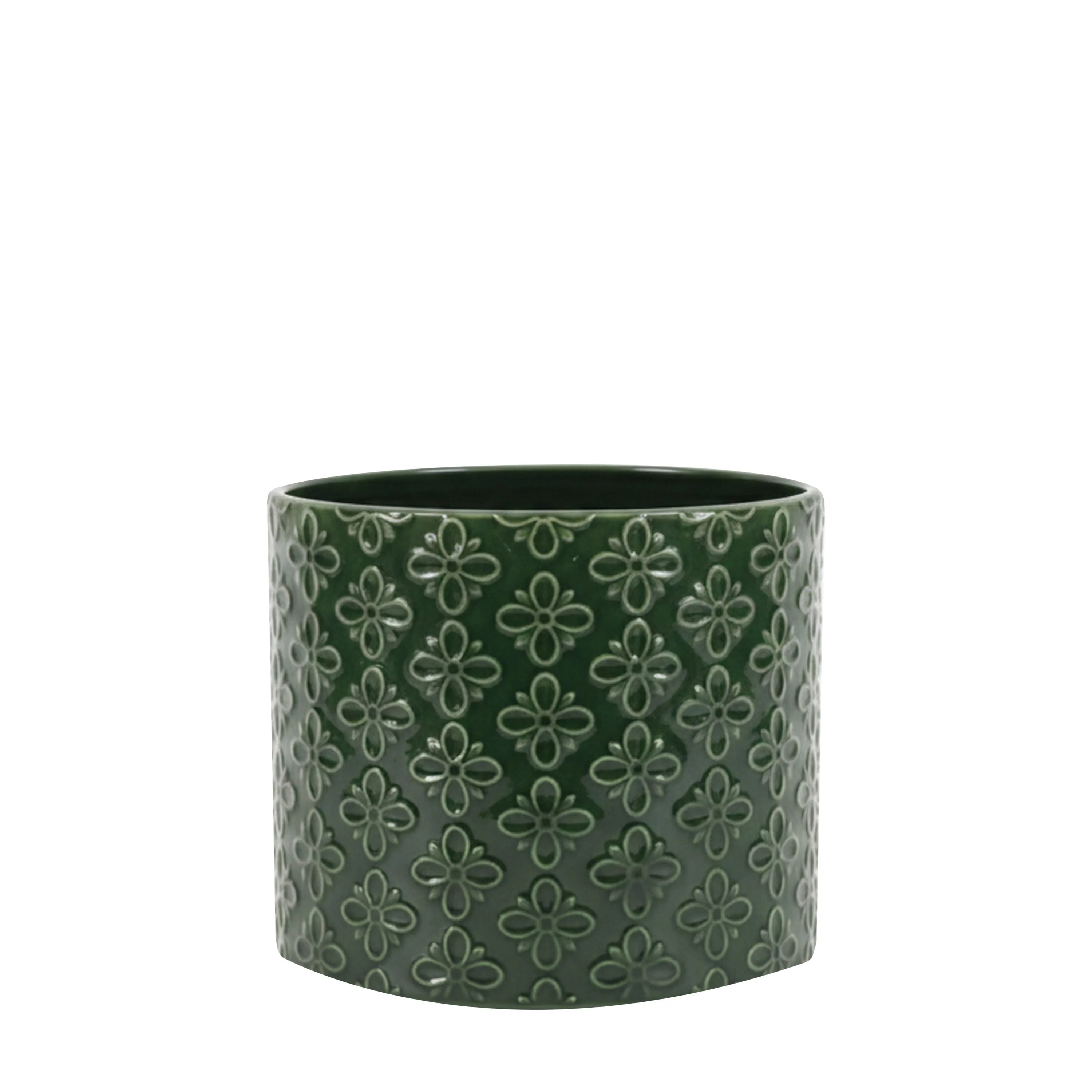 Selva Embossed Planter Green