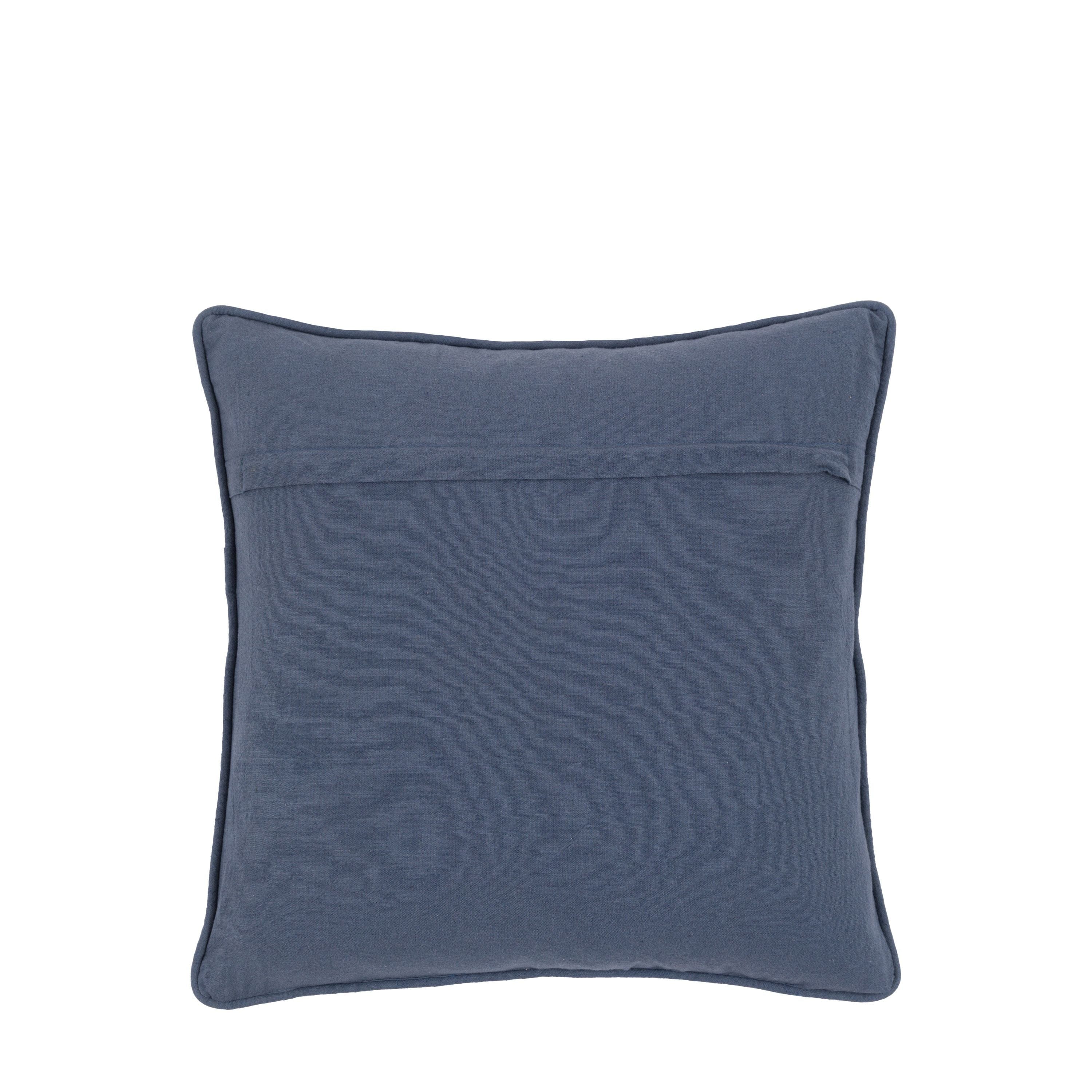 Sierra Ikat Embellished Cushion Ink Blue - Image 5