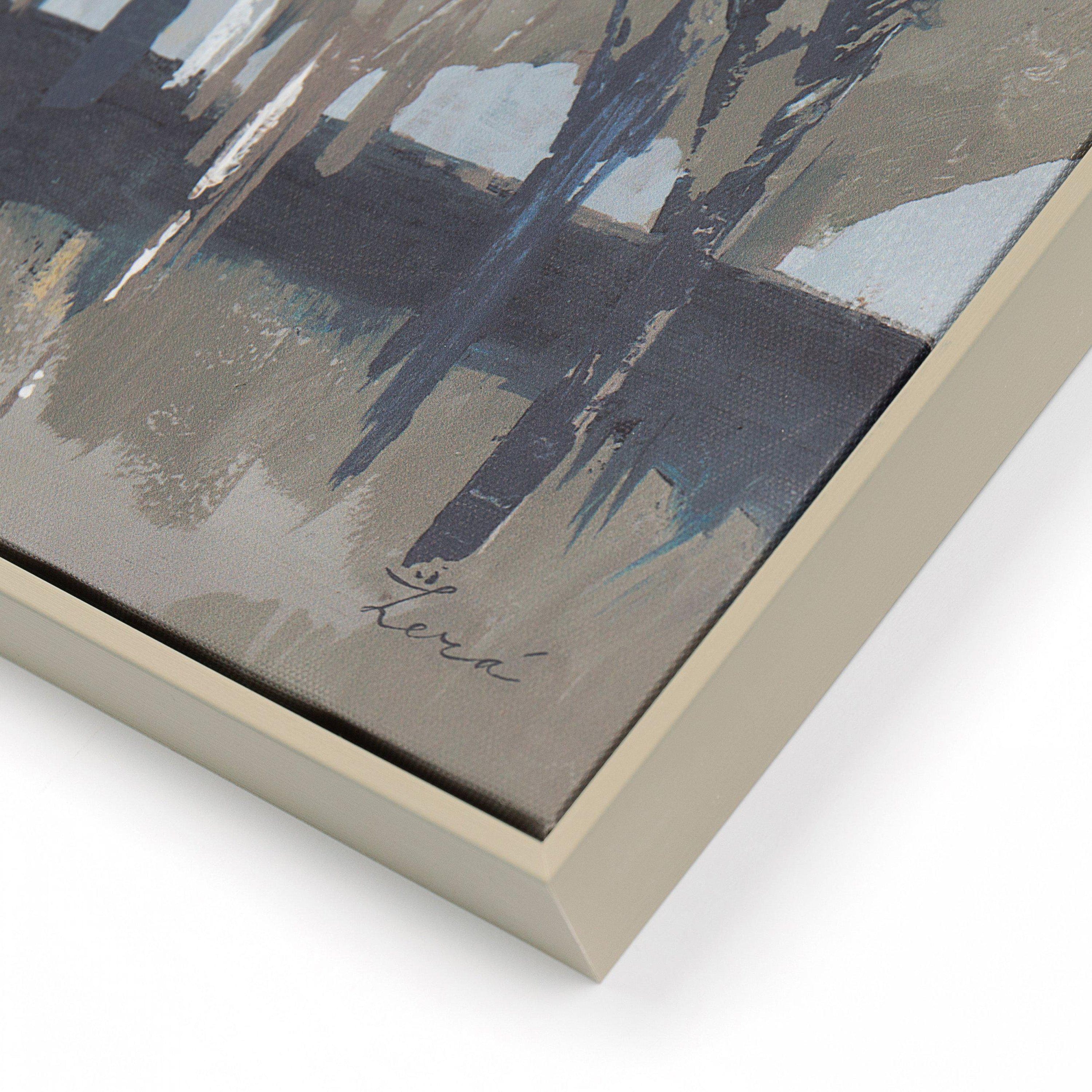 Silver Birch Blues Framed Canvas - Image 3