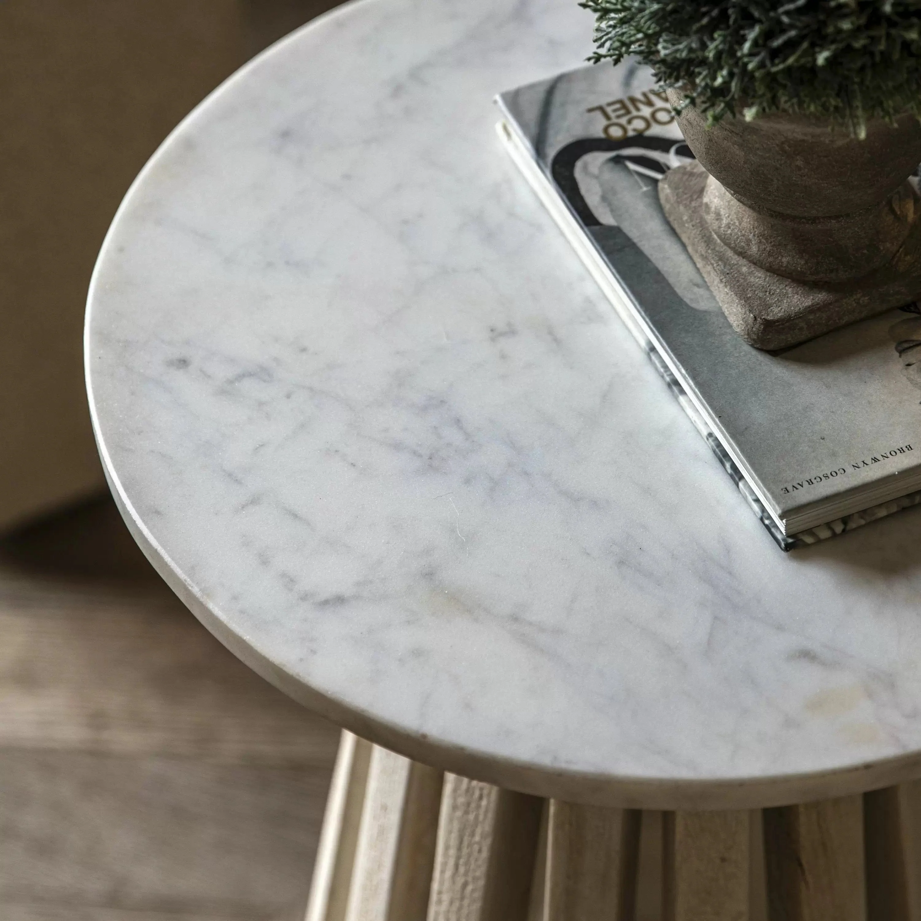 Woodrow Side Table 400x400x600mm - Image 2