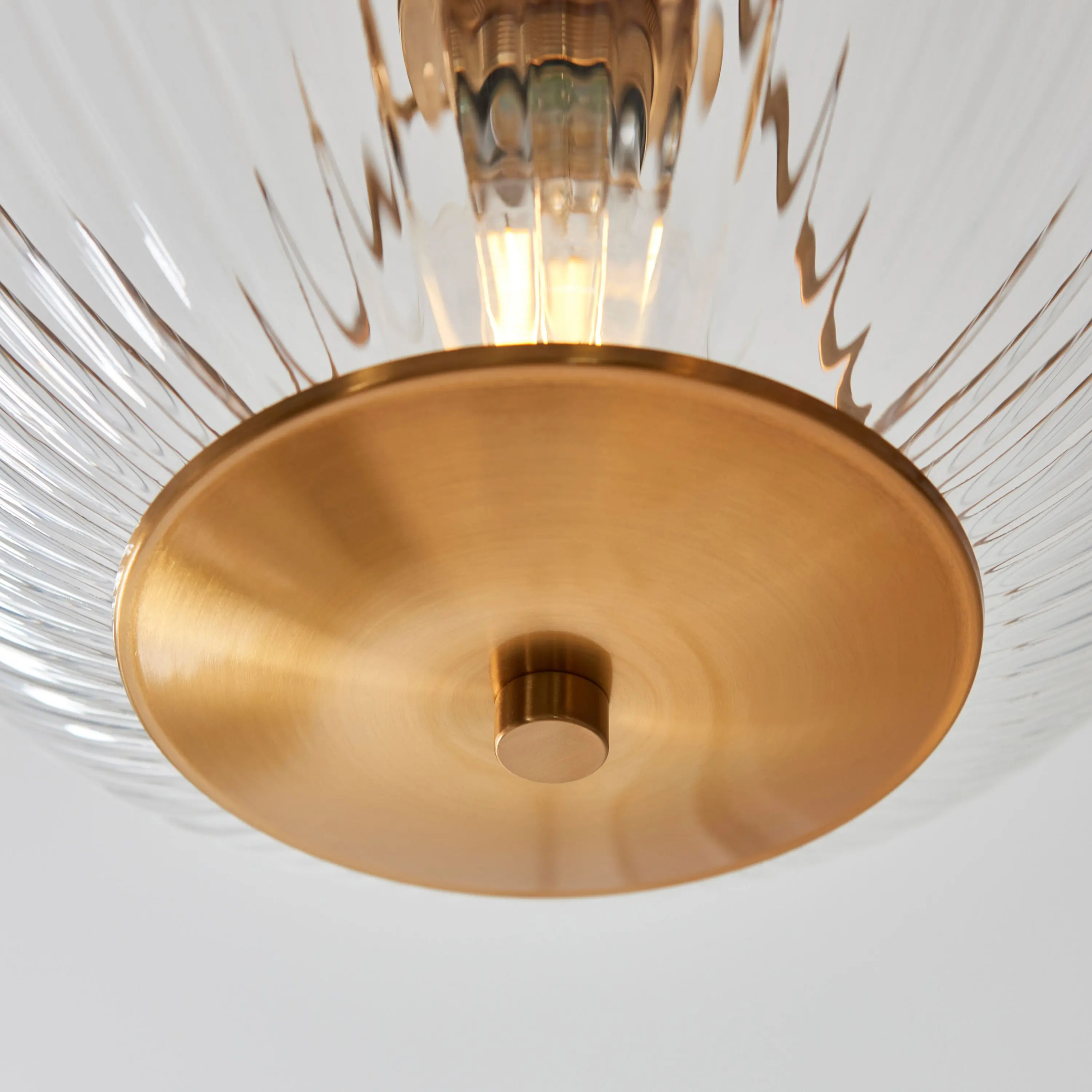 Somerset Bowl Ceiling Light Vintage Brass - Image 3