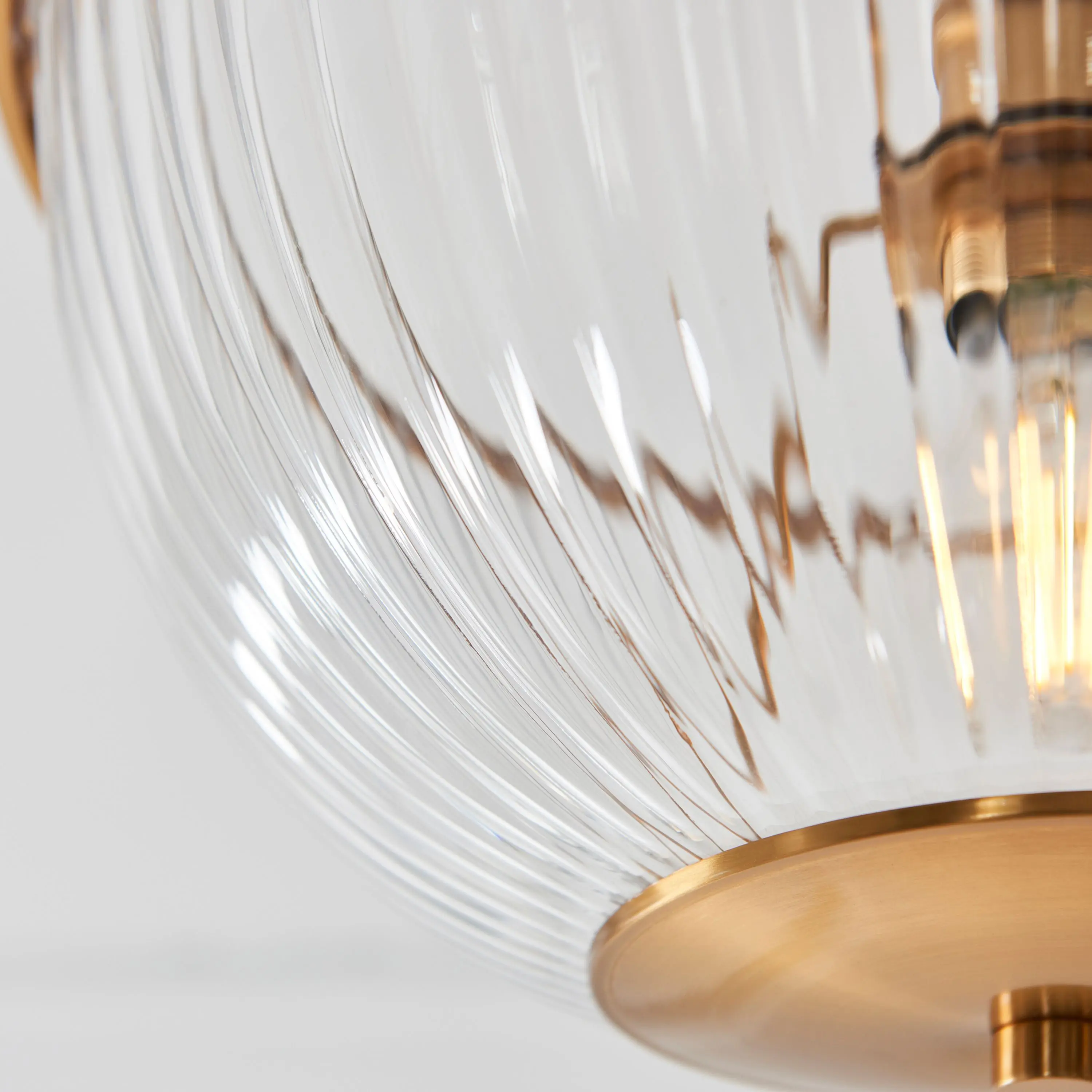 Somerset Bowl Ceiling Light Vintage Brass - Image 4