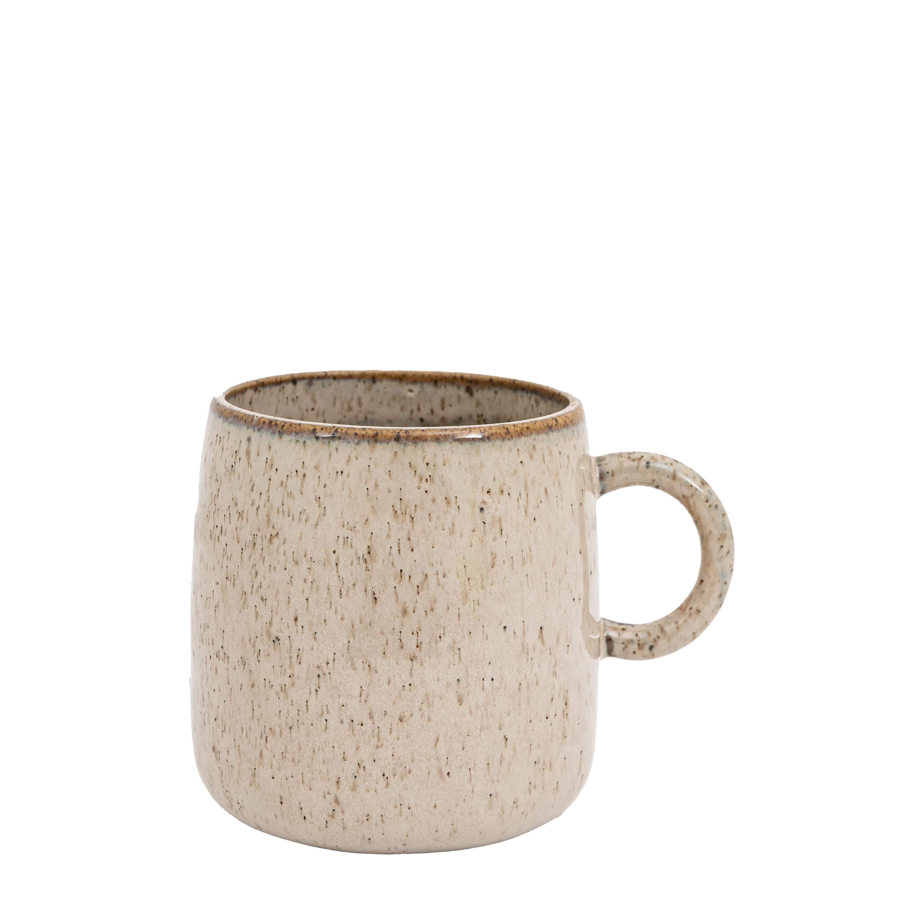 Speckle Glaze Mug Oatmeal 4pk - Image 2
