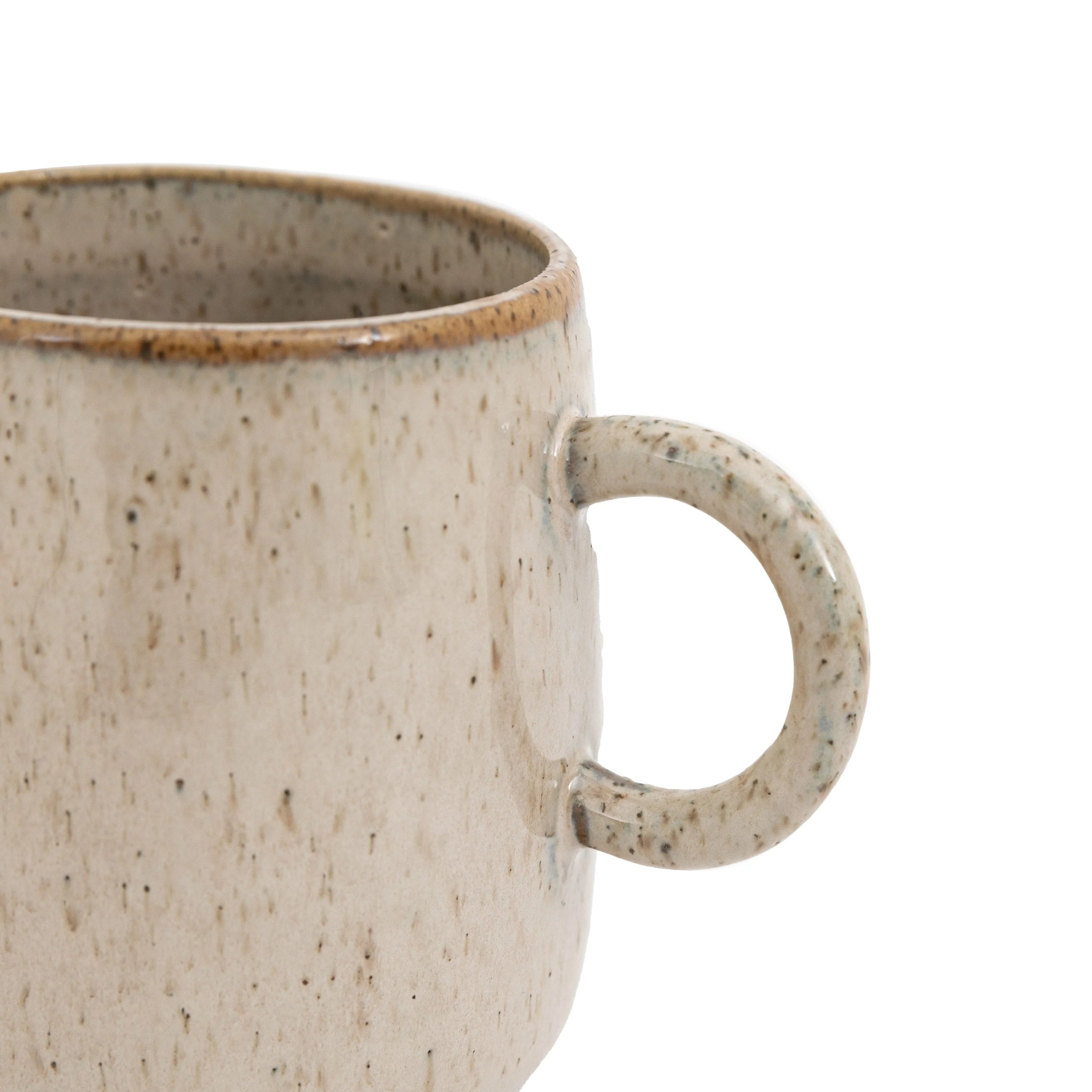 Speckle Glaze Mug Oatmeal 4pk - Image 8