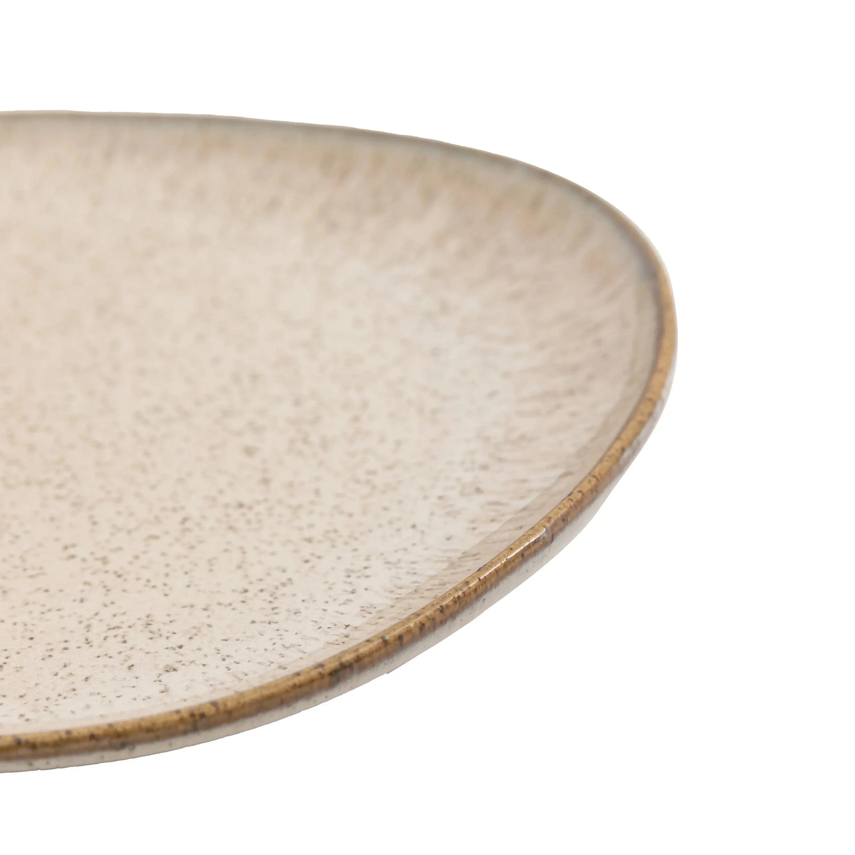 Speckle Glaze Side Plate Oatmeal 4pk - Image 5