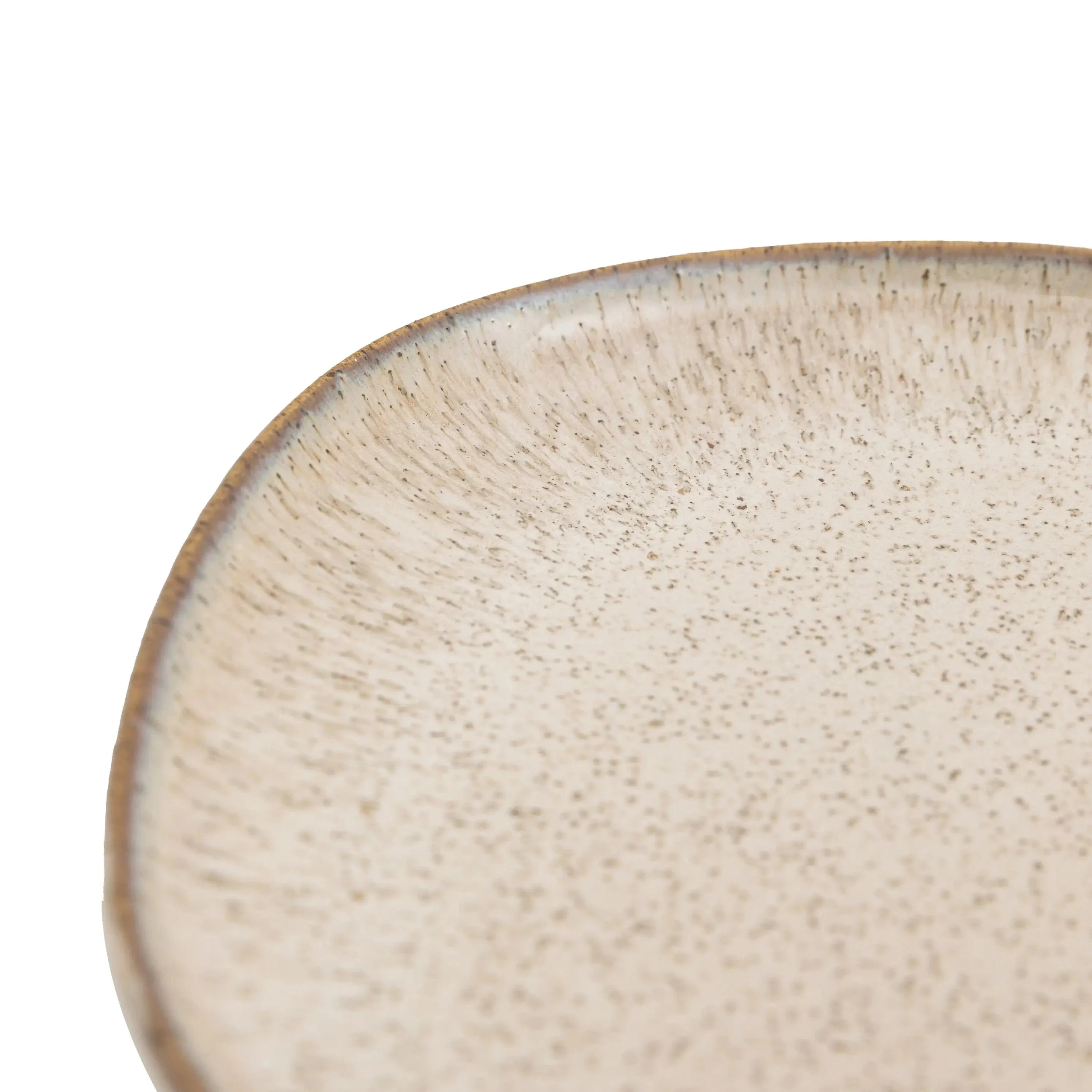 Speckle Glaze Side Plate Oatmeal 4pk - Image 6