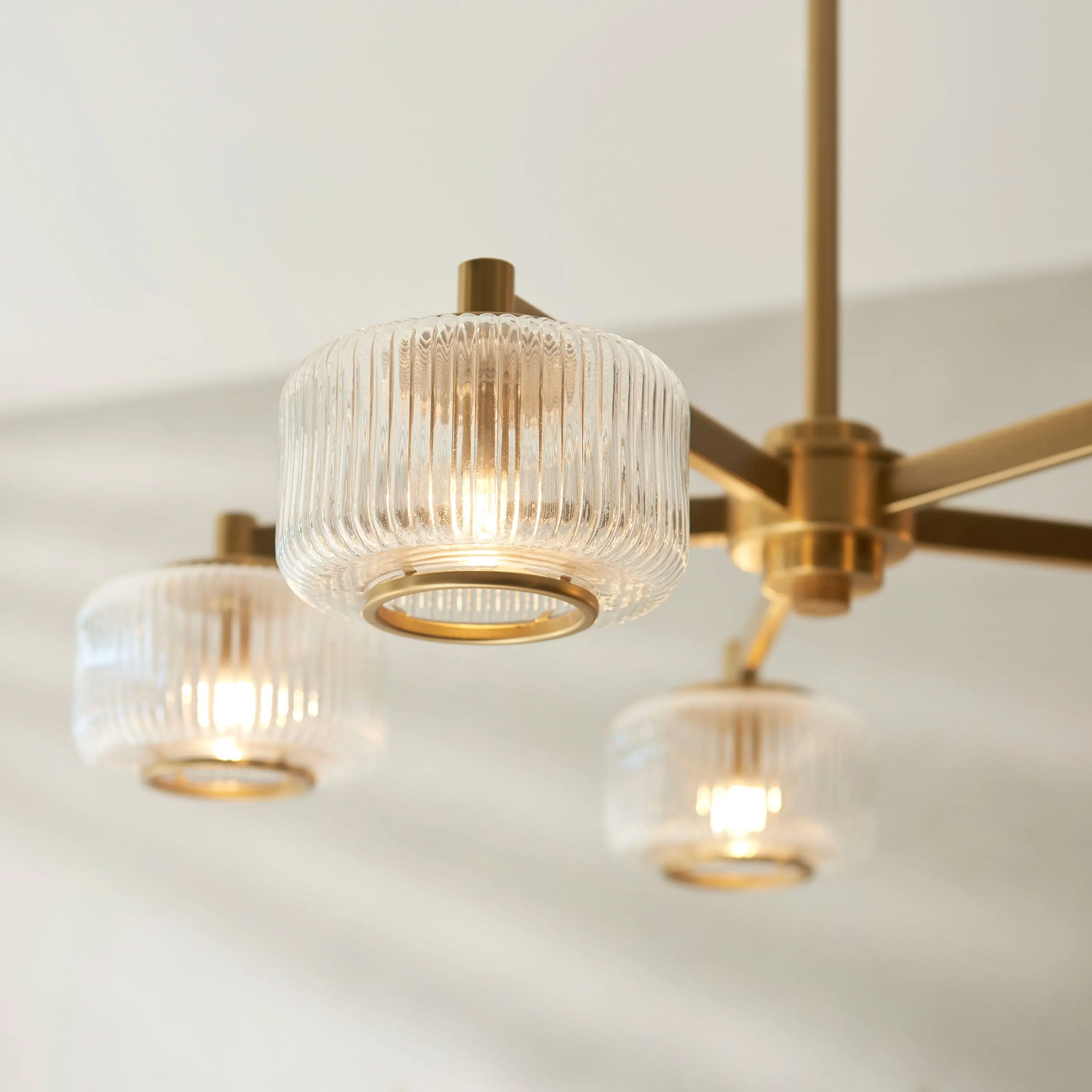Stamford 5 Pendant Light Brushed Aged Brass - Image 3