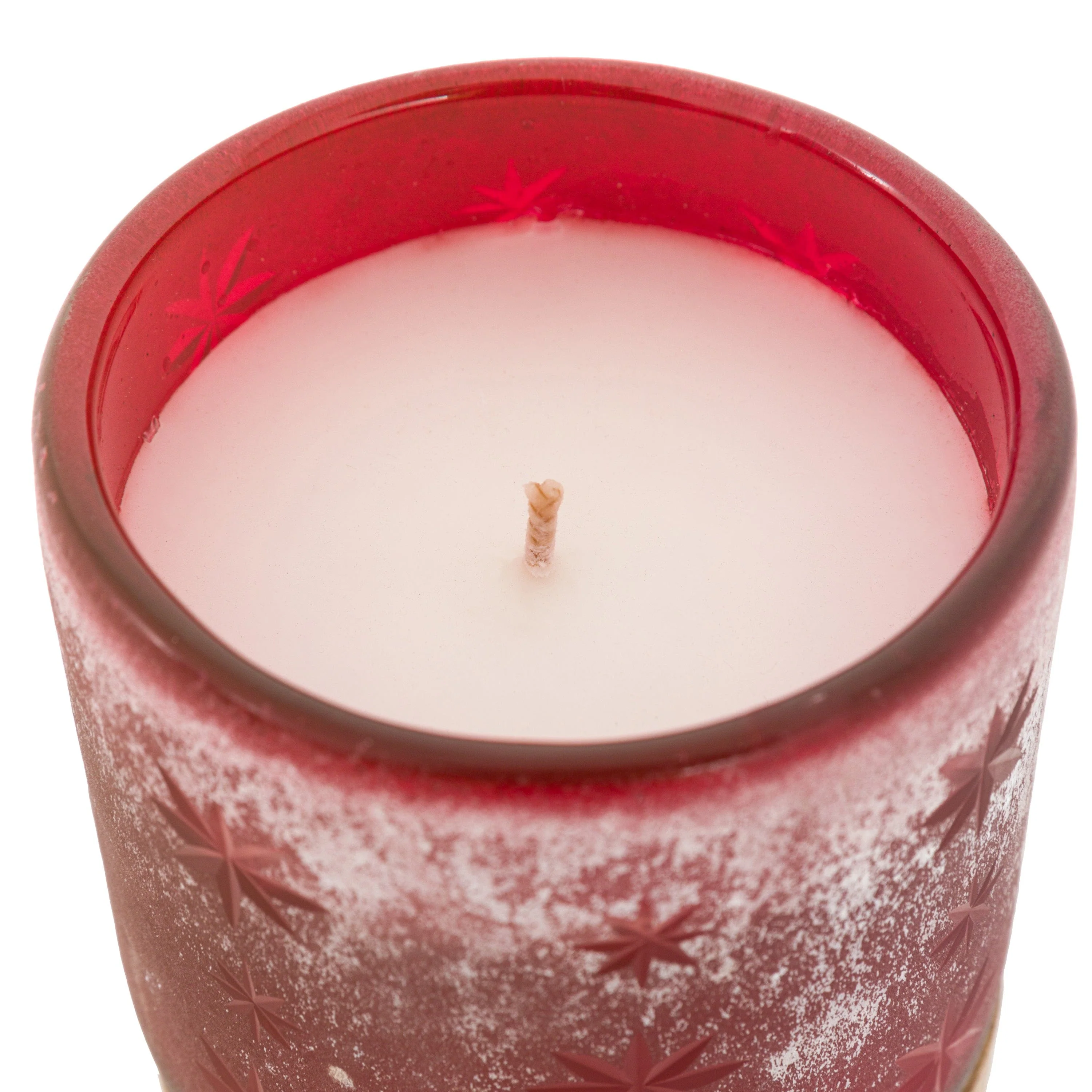 Starry Glass Candle Jar Red - Image 8