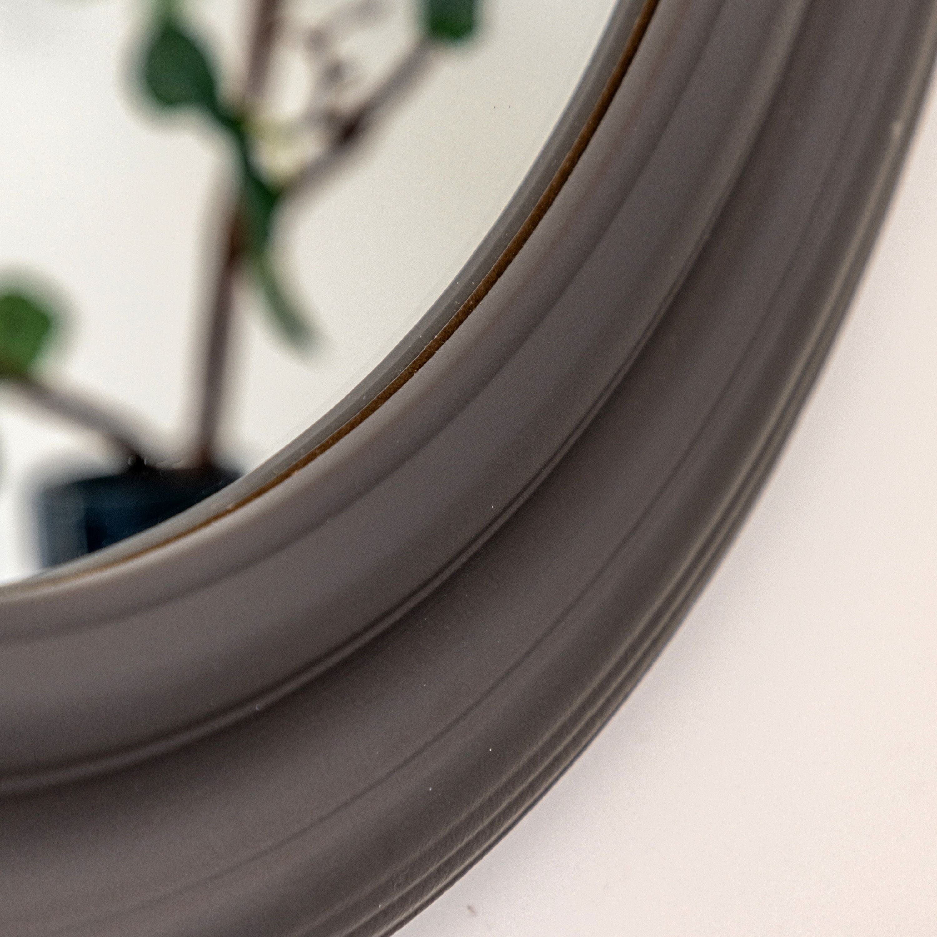 Suffolk Round Mirror Charcoal Small - Image 4