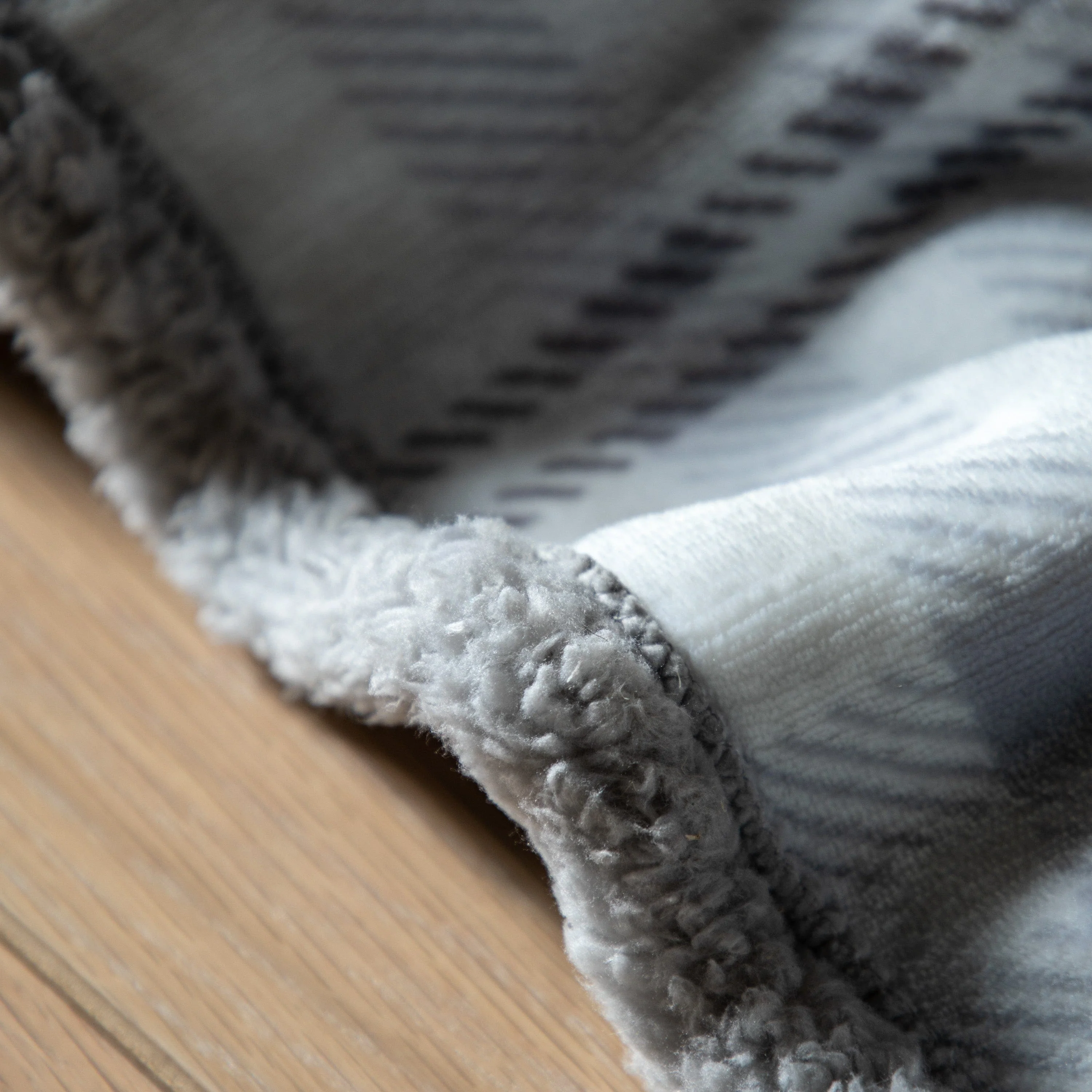 Tartan Sherpa Throw Mulberry - Image 5