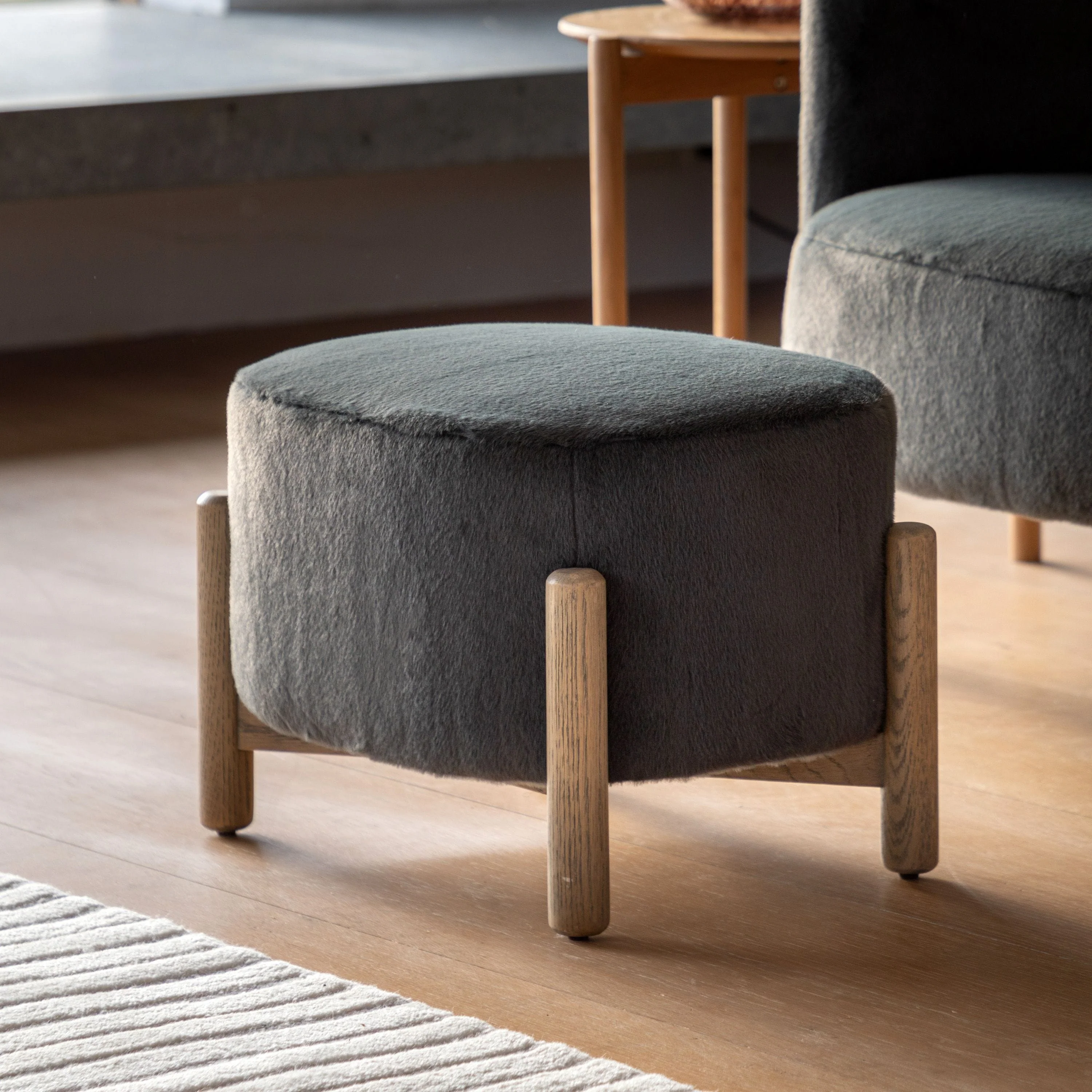 Tindon Footstool Alaska Graphite - Image 2