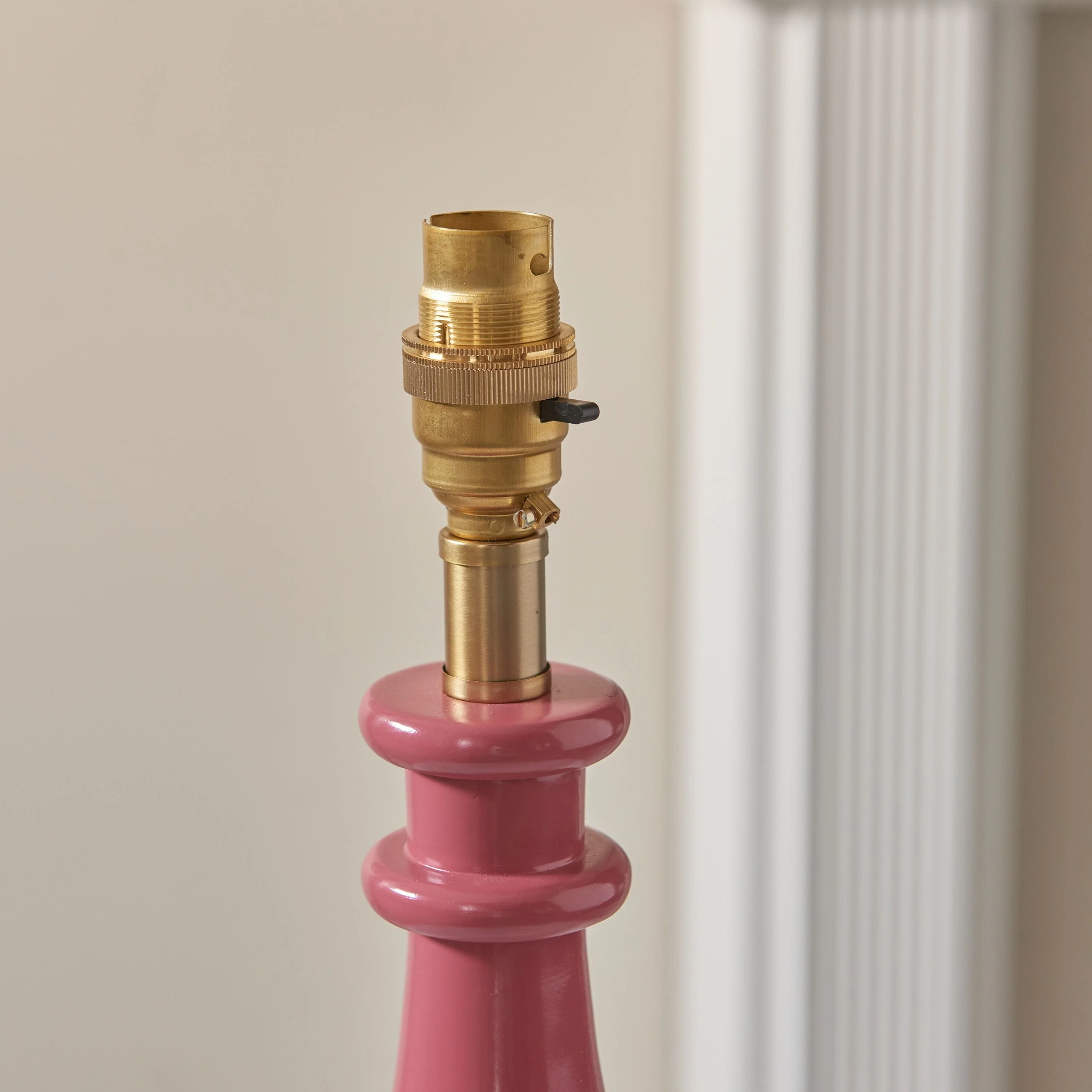 Turtle Table Lamp Base Pink Clay - Image 3