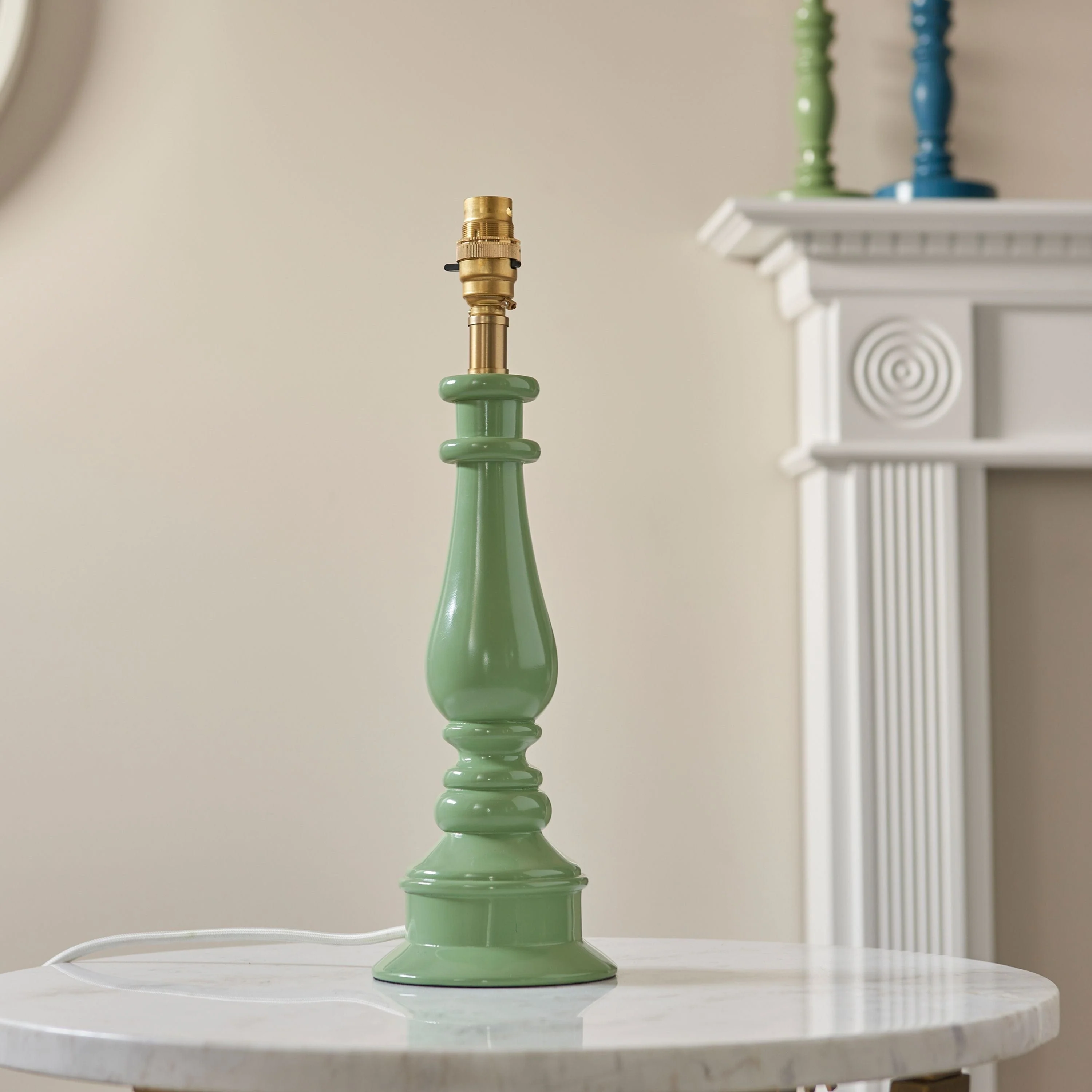 Turtle Table Lamp Base Cotsbro Green