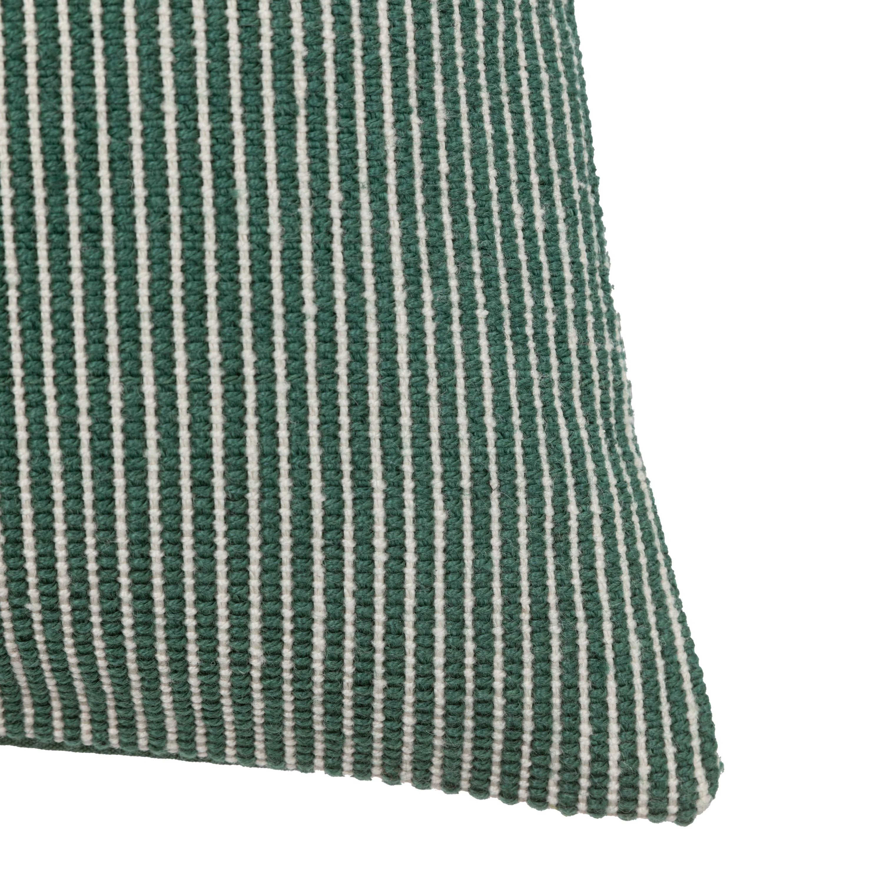 Ula Pinstripe Cushion Green - Image 5